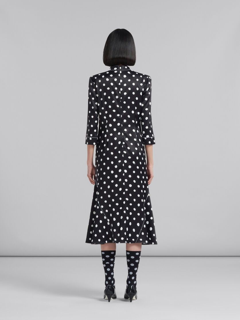 Marni o1w1db10824 Satin Dress in Black Size XS / US 0-2 / IT 36-38 - 3 Thumbnail