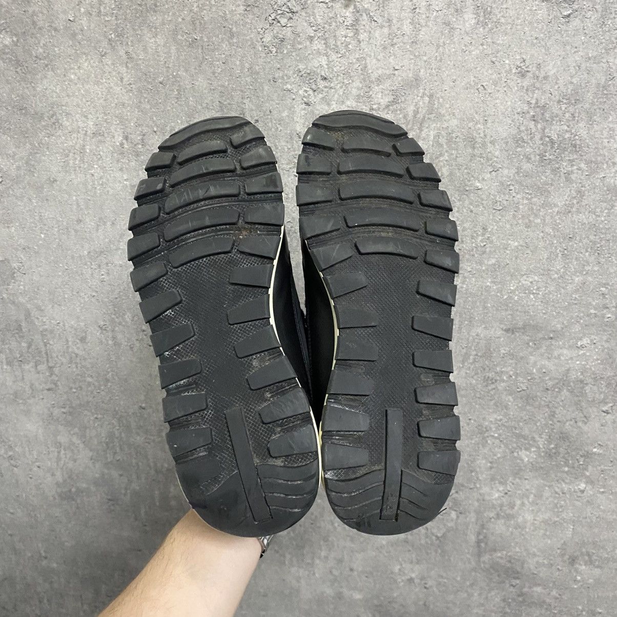 Prada Prada Milano Black Leather Shoes Trainers Prax 01 Size US 7.5 / EU 40-41 - 10 Thumbnail