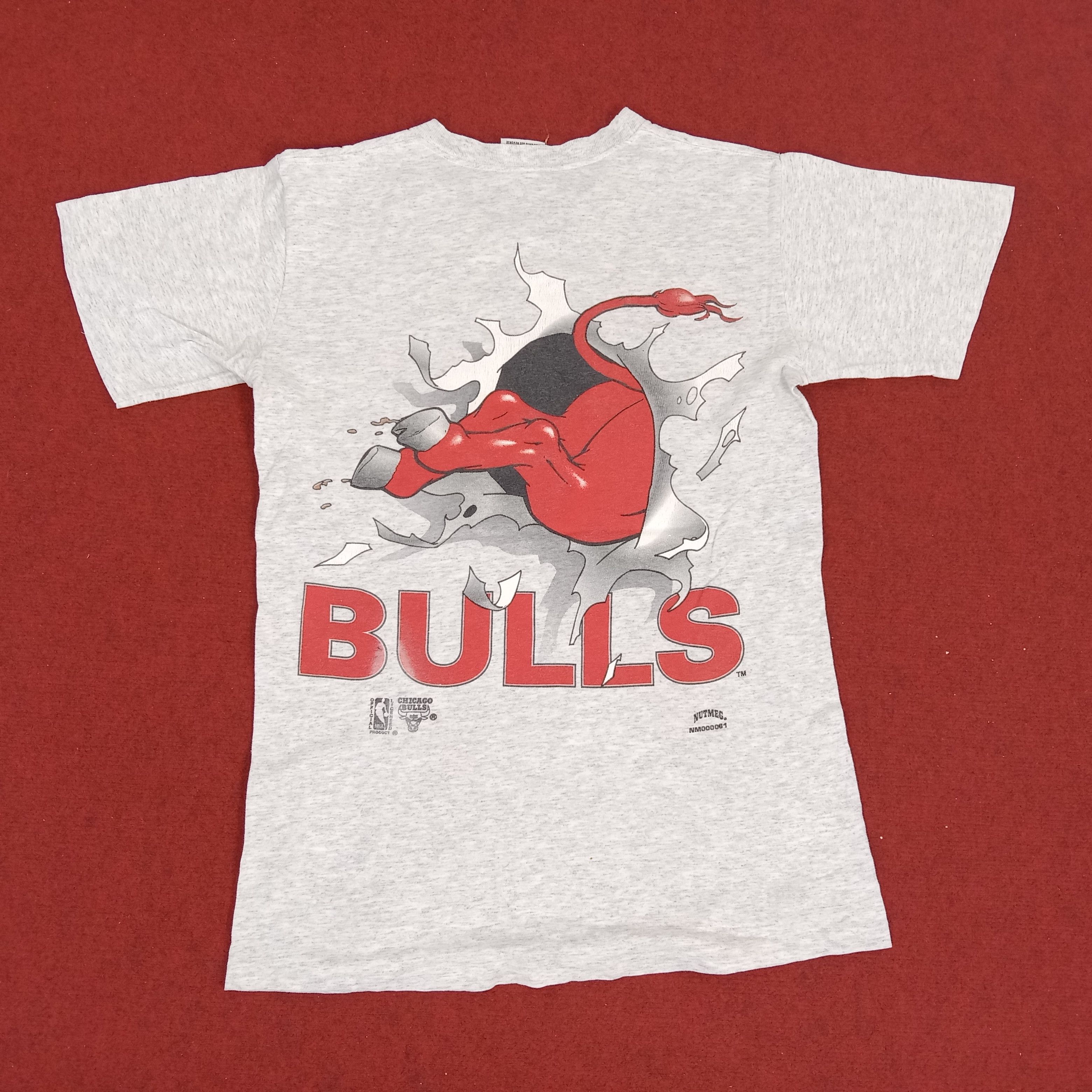 NBA × Nutmeg × Vintage Chicago Bulls Professional Basketball Team Vintage Tshirt Size US M / EU 48-50 / 2 - 3 Thumbnail