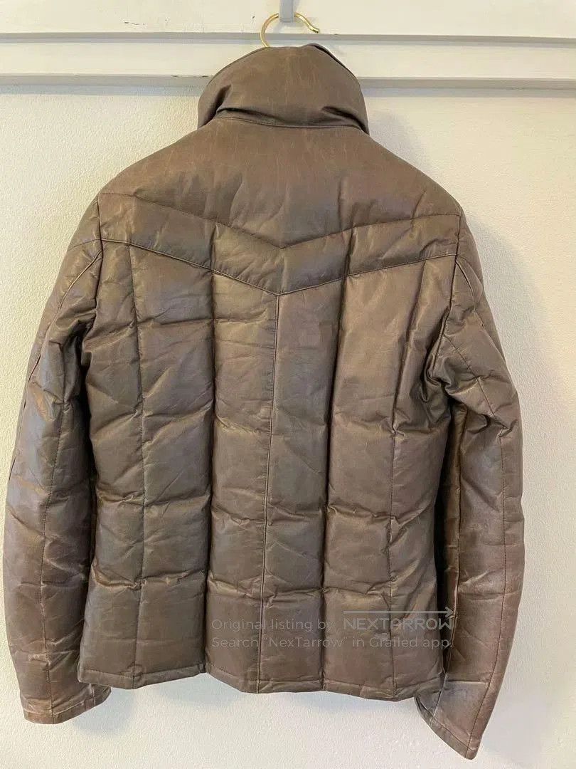 Isamu Katayama Backlash Backlash Leather Down Jacket Japan Made. Size US M / EU 48-50 / 2 - 4 Thumbnail