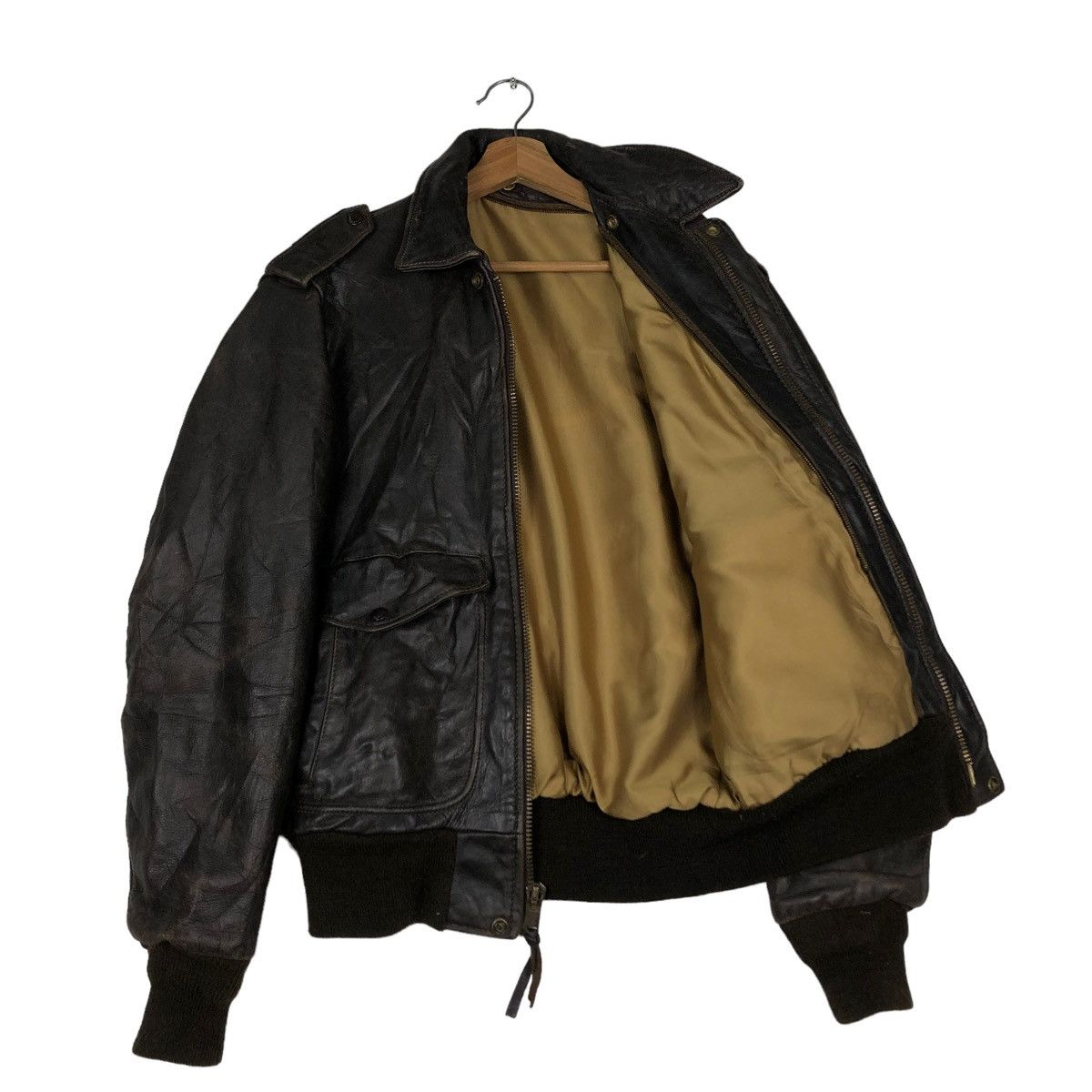Schott 🔥VINTAGE 70’s SCHOTT MADE IN USA A2 LEATHER JACKET IDEAL Size US M / EU 48-50 / 2 - 10 Thumbnail