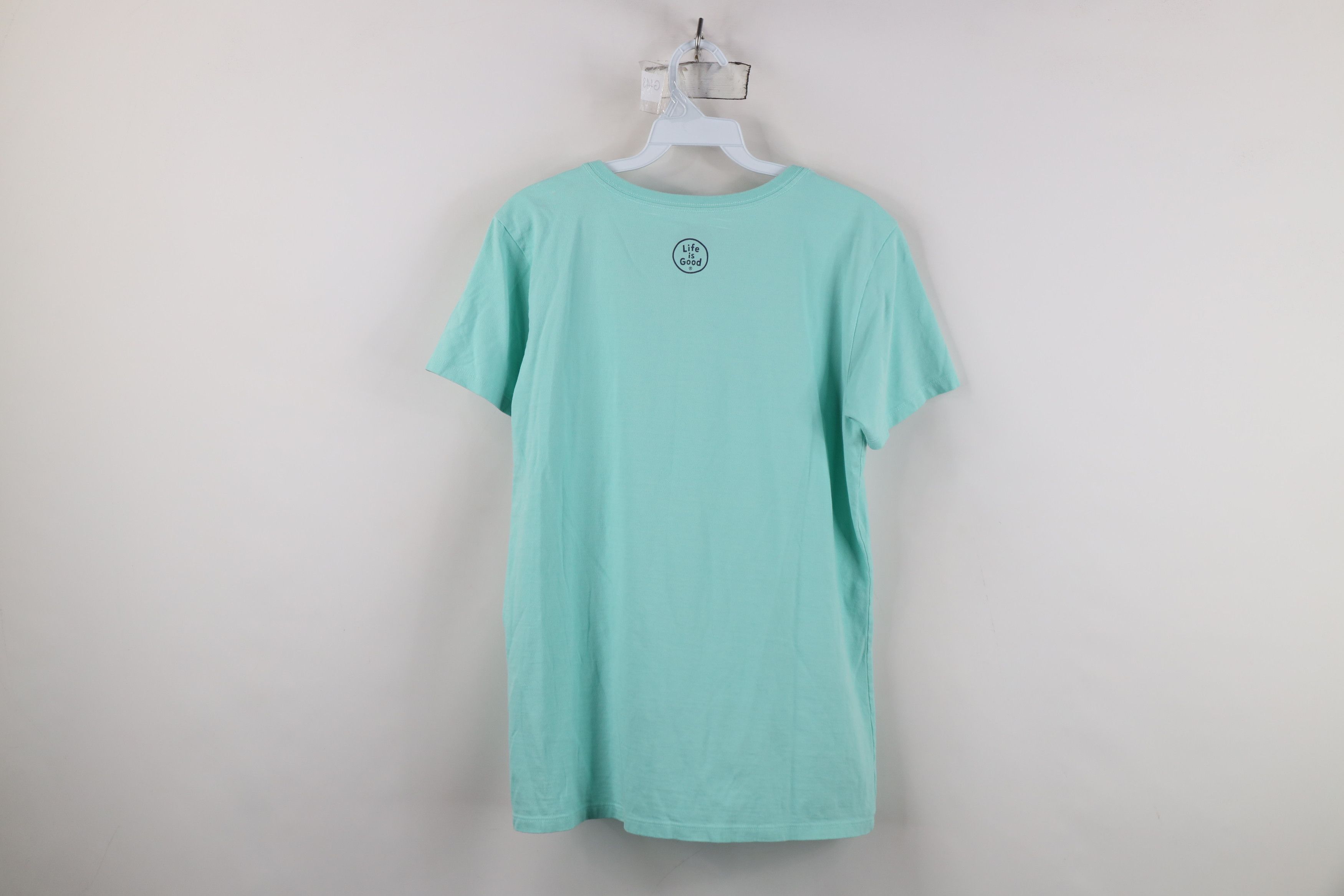 Life is Good Life Is Good Get Lost Let Found Book Nature T-Shirt Teal Size M / US 6-8 / IT 42-44 - 13 Thumbnail