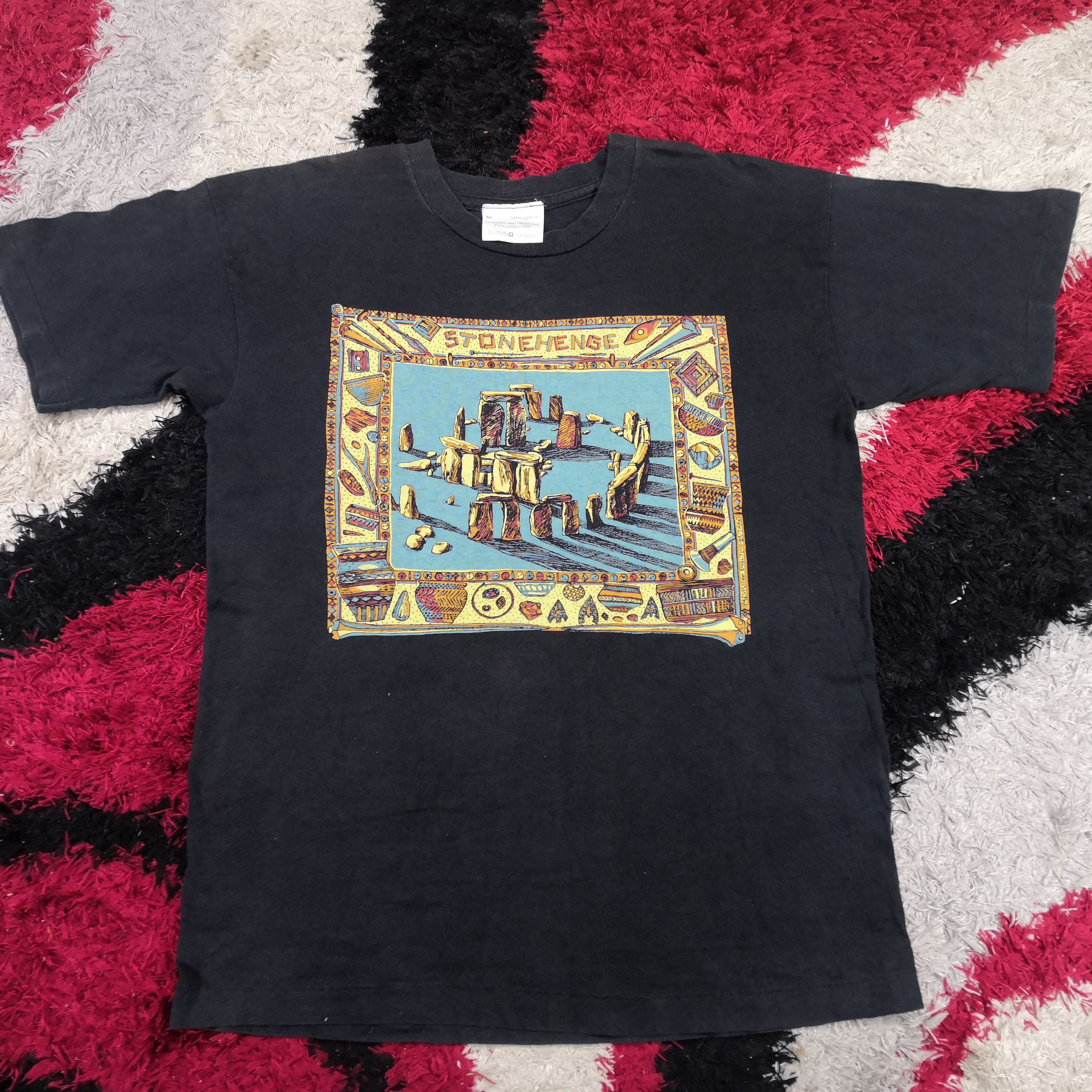 Vintage Vintage 90's Stonehenge T-shirt Pazuki for English Heritage Size US M / EU 48-50 / 2 - 2 Thumbnail