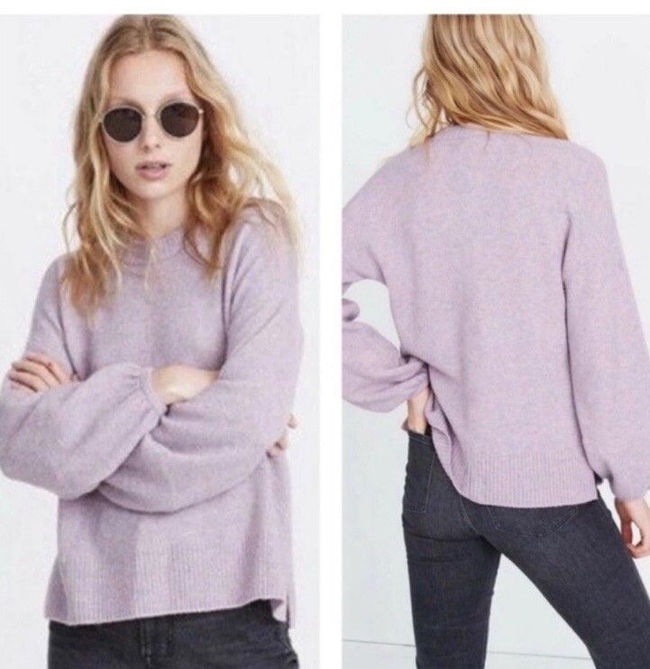 Madewell Madewell Payton Pullover Heather Lilac Sweater size M Size M / US 6-8 / IT 42-44 - 8 Thumbnail