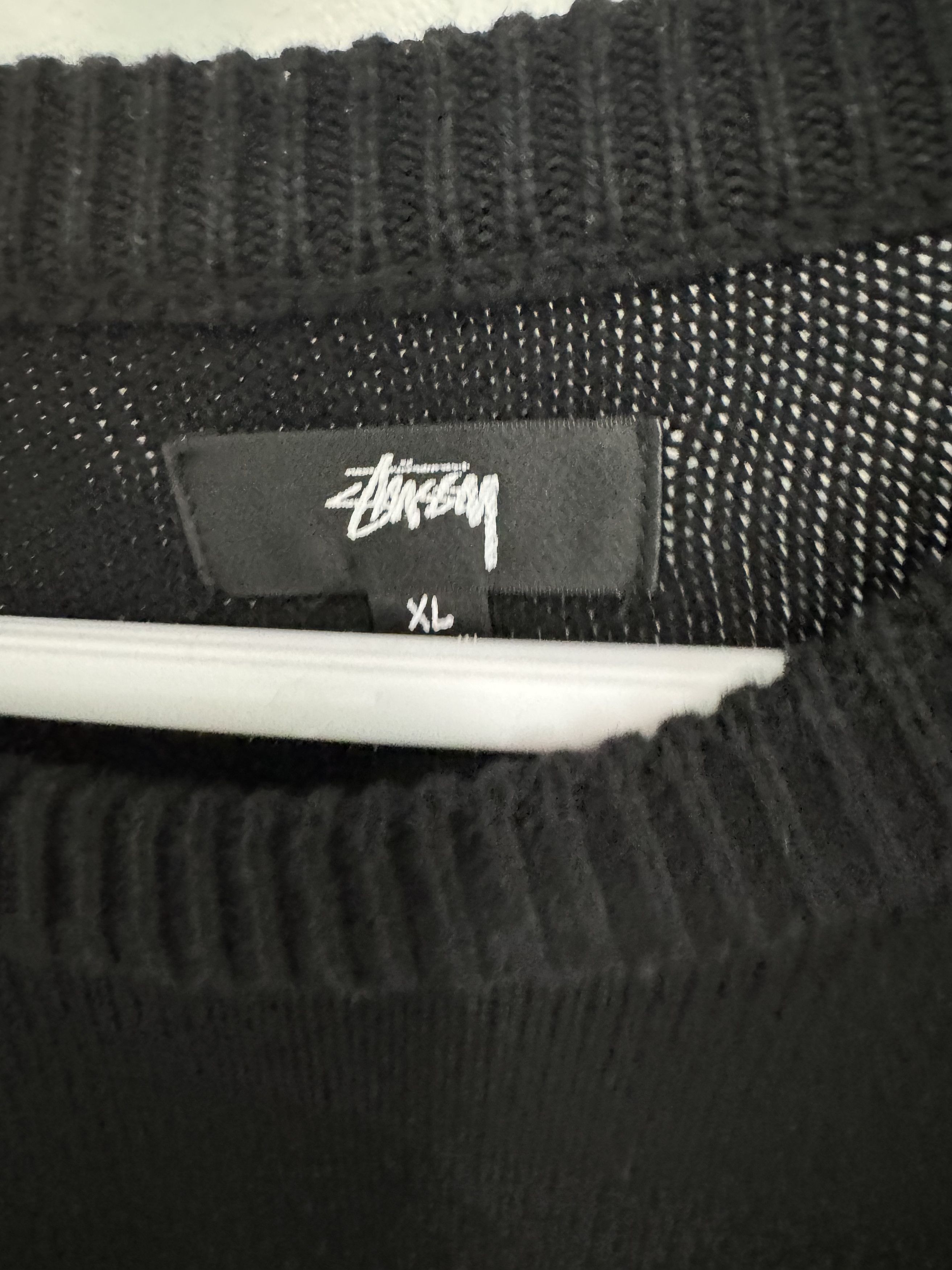Stussy Stussy Orchid Sweater 'Black' | Rare Size US XL / EU 56 / 4 - 4 Thumbnail