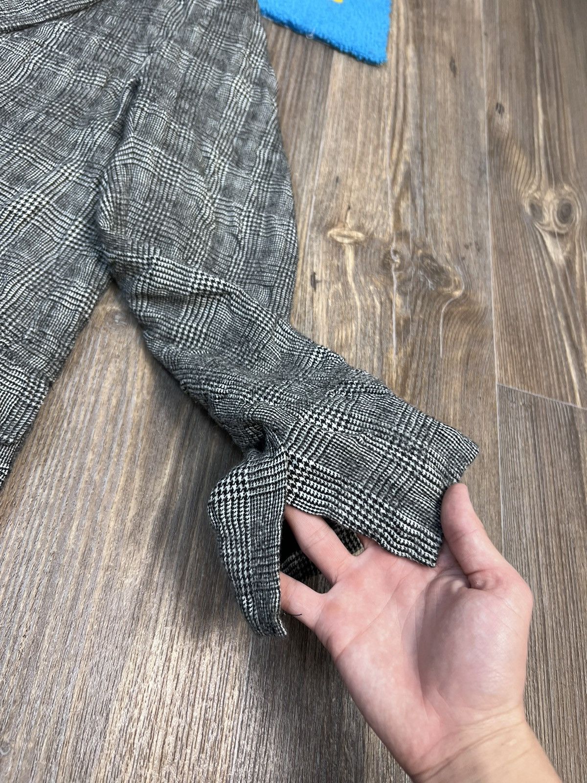 Japanese Brand × R13 R13 Ragged Oversized Checked Grey Blazer Size M / US 6-8 / IT 42-44 - 8 Thumbnail