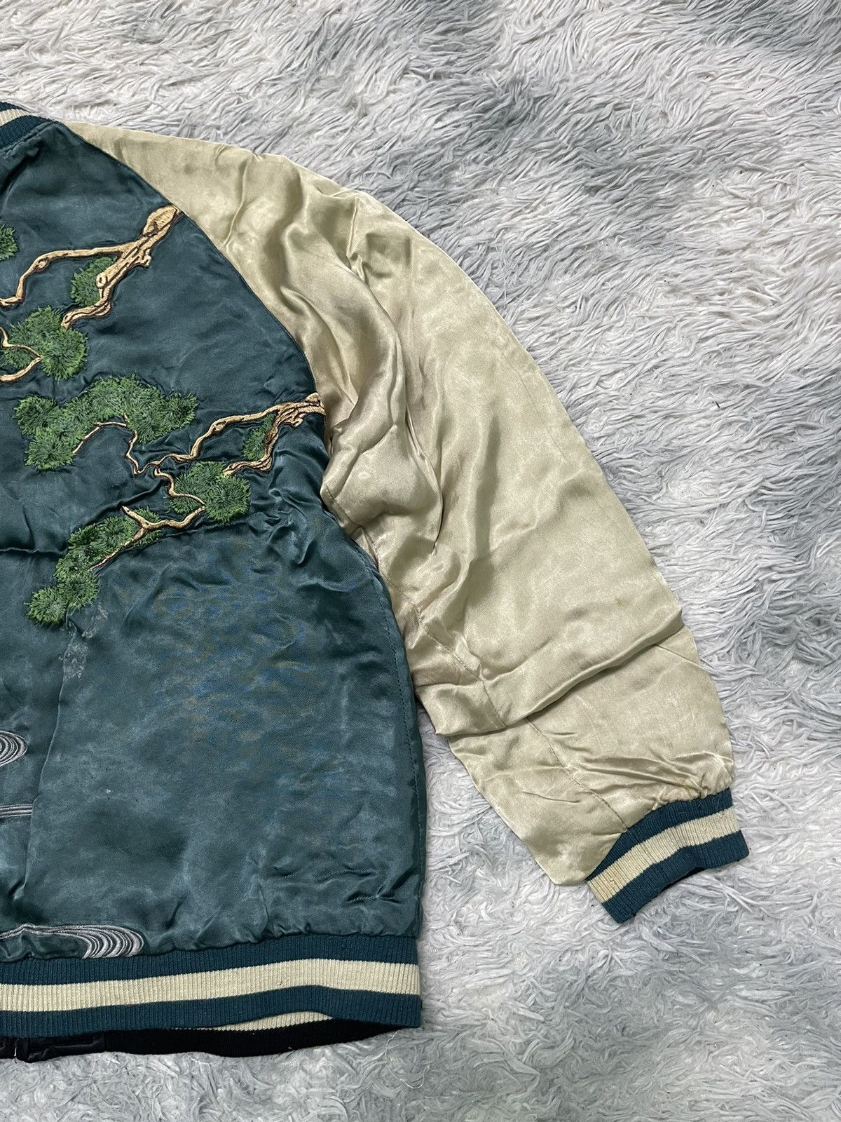 Toyo Enterprises VINTAGE SUKAJAN KOI FISH EMBROIDERED 💯 RAYON REVERSIBLE Size US L / EU 52-54 / 3 - 16 Thumbnail