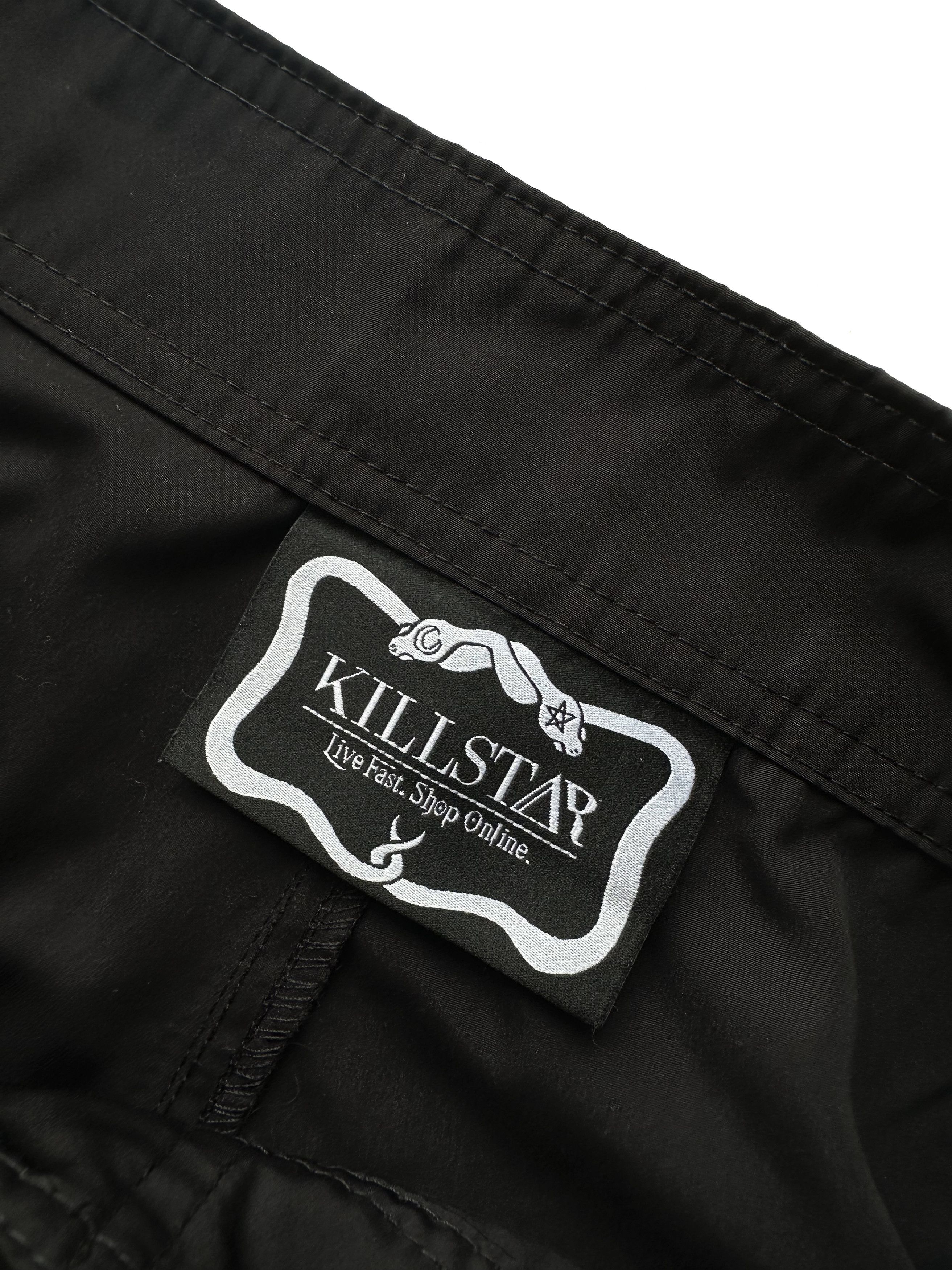 Killstar × Marilyn Manson Killstar x Marilyn Manson black beach shorts Size US 29 - 3 Thumbnail