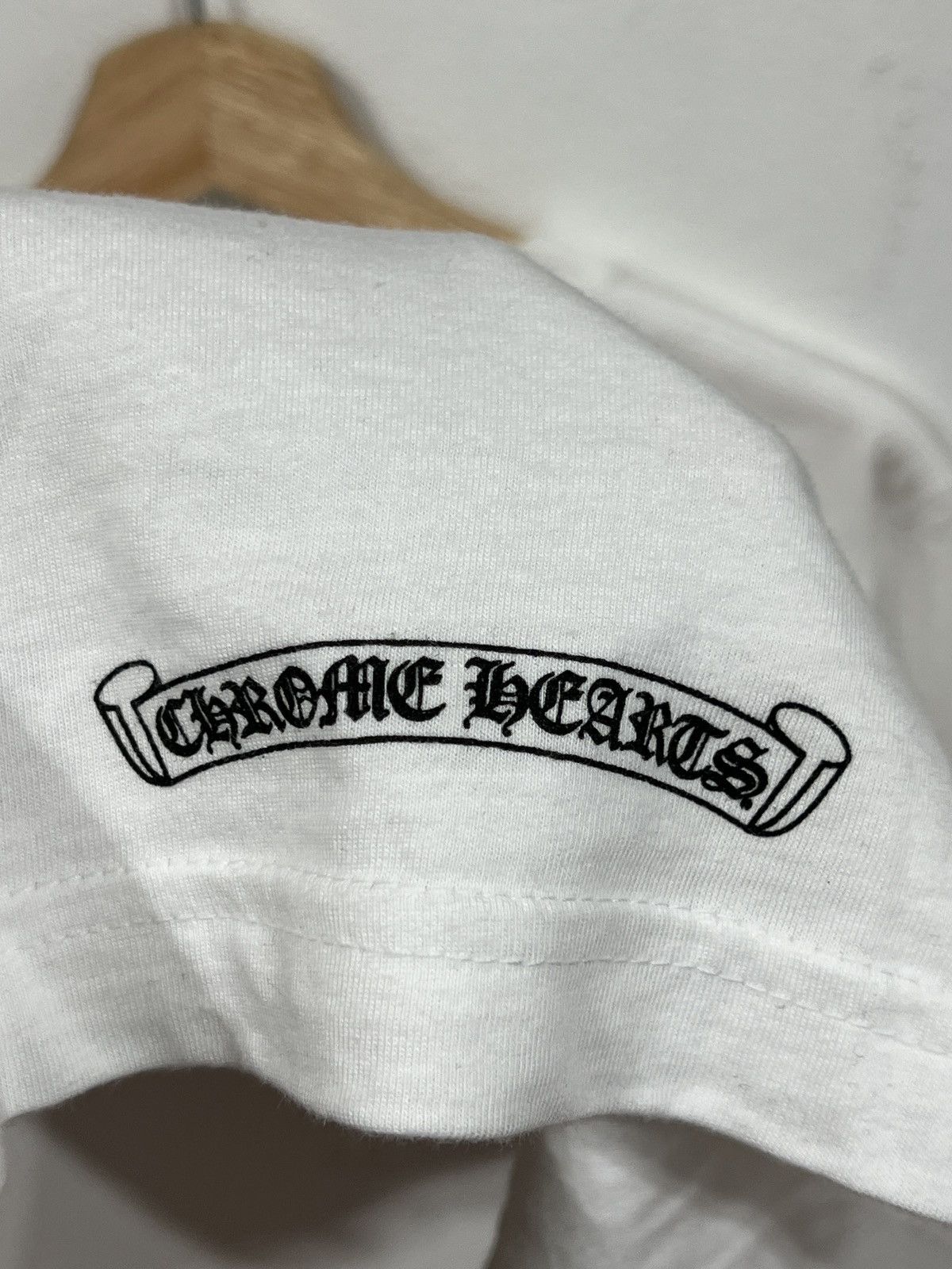 Chrome Hearts Chrome Hearts Scroll USA Logo White Tee Size US M / EU 48-50 / 2 - 6 Thumbnail