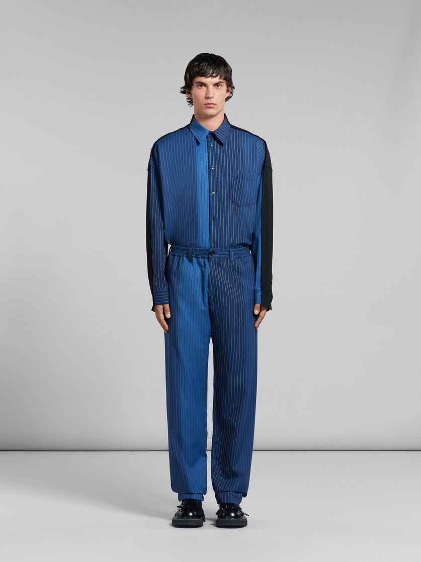 Marni o1w1db10125 Track Pantsin Navy Blue Size US 38 / EU 54 - 4 Thumbnail
