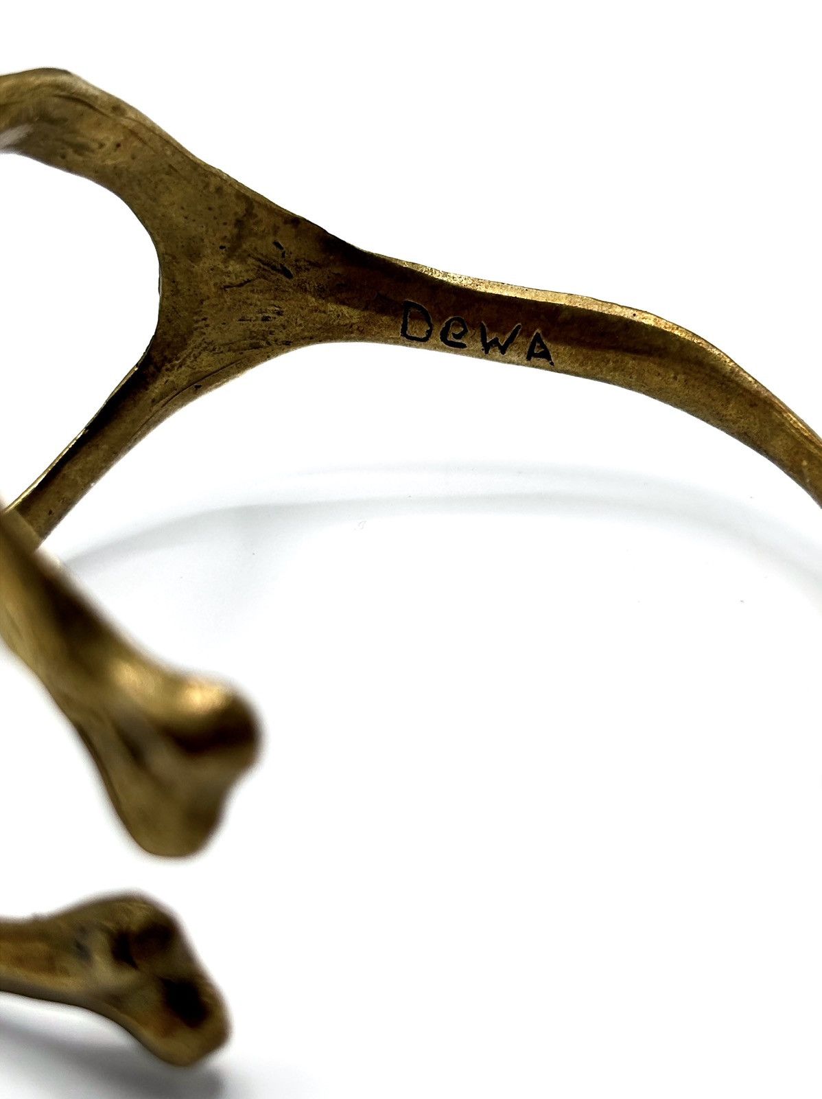 Japanese Brand DEWA Brass Bone Bangle Size ONE SIZE - 7 Thumbnail
