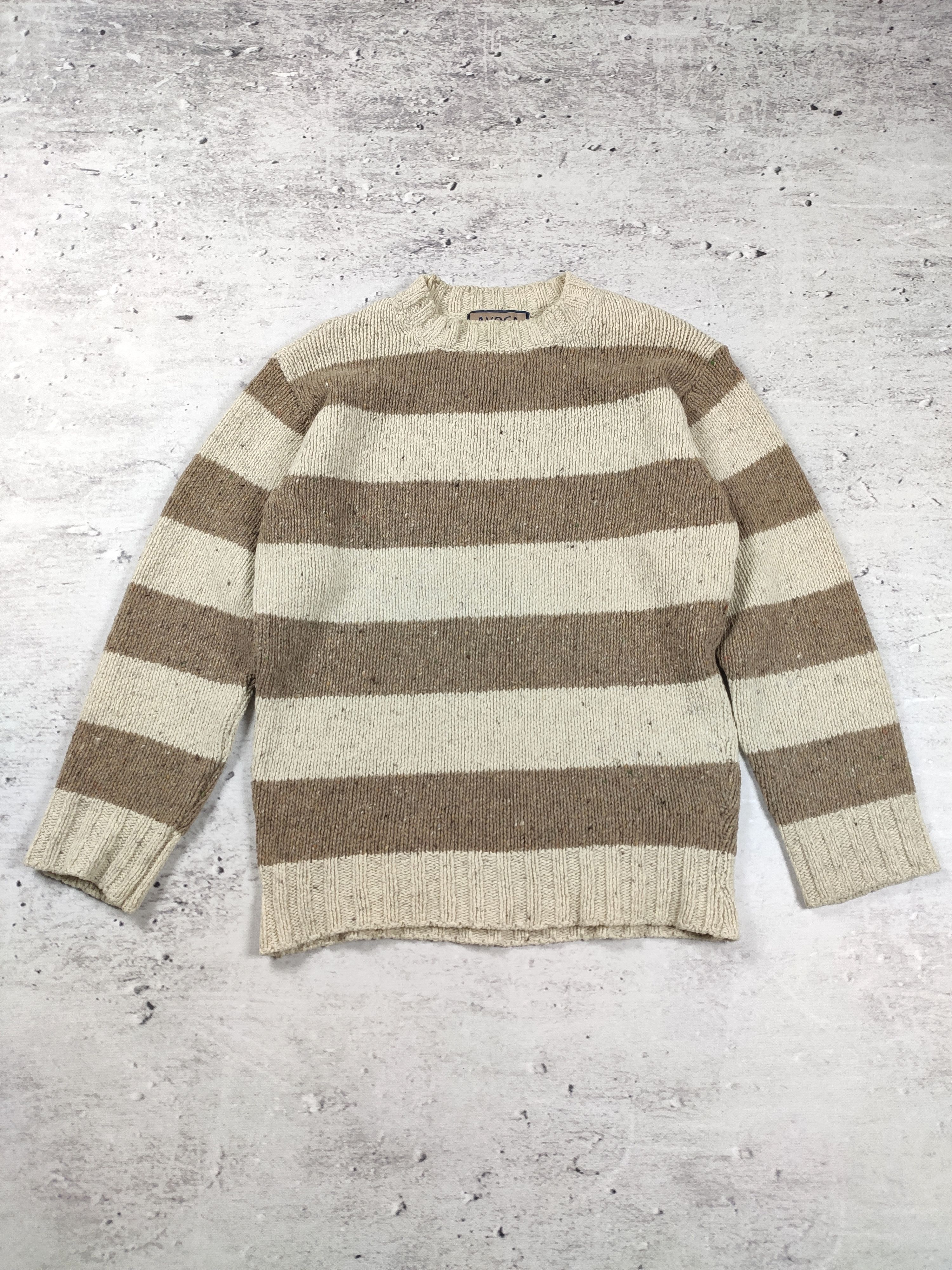Vintage Avoca Irleand wool jumper sweater stripped Size US M / EU 48-50 / 2 - 4 Thumbnail