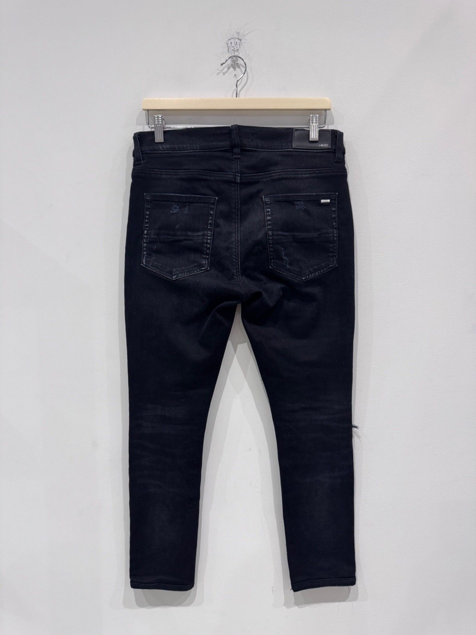 Amiri Amiri Distressed Bandana Jeans Black Size US 31 - 2 Thumbnail