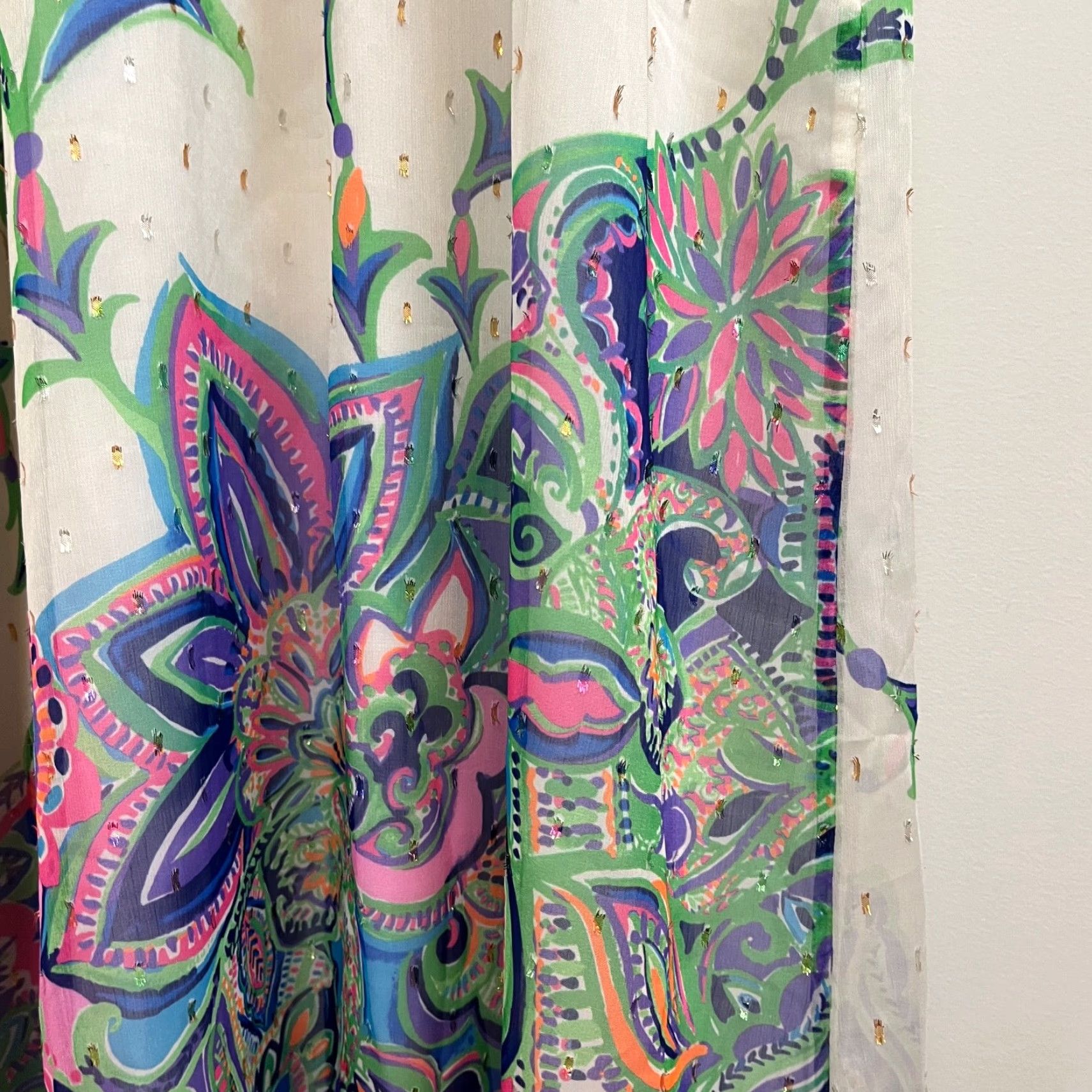 Lilly Pulitzer LILLY PULITZER Womens Maxi Dress Tiera Floral Best Kept Secret Multicolor Colorful No Belt M (Medium) Size M / US 6-8 / IT 42-44 - 7 Thumbnail