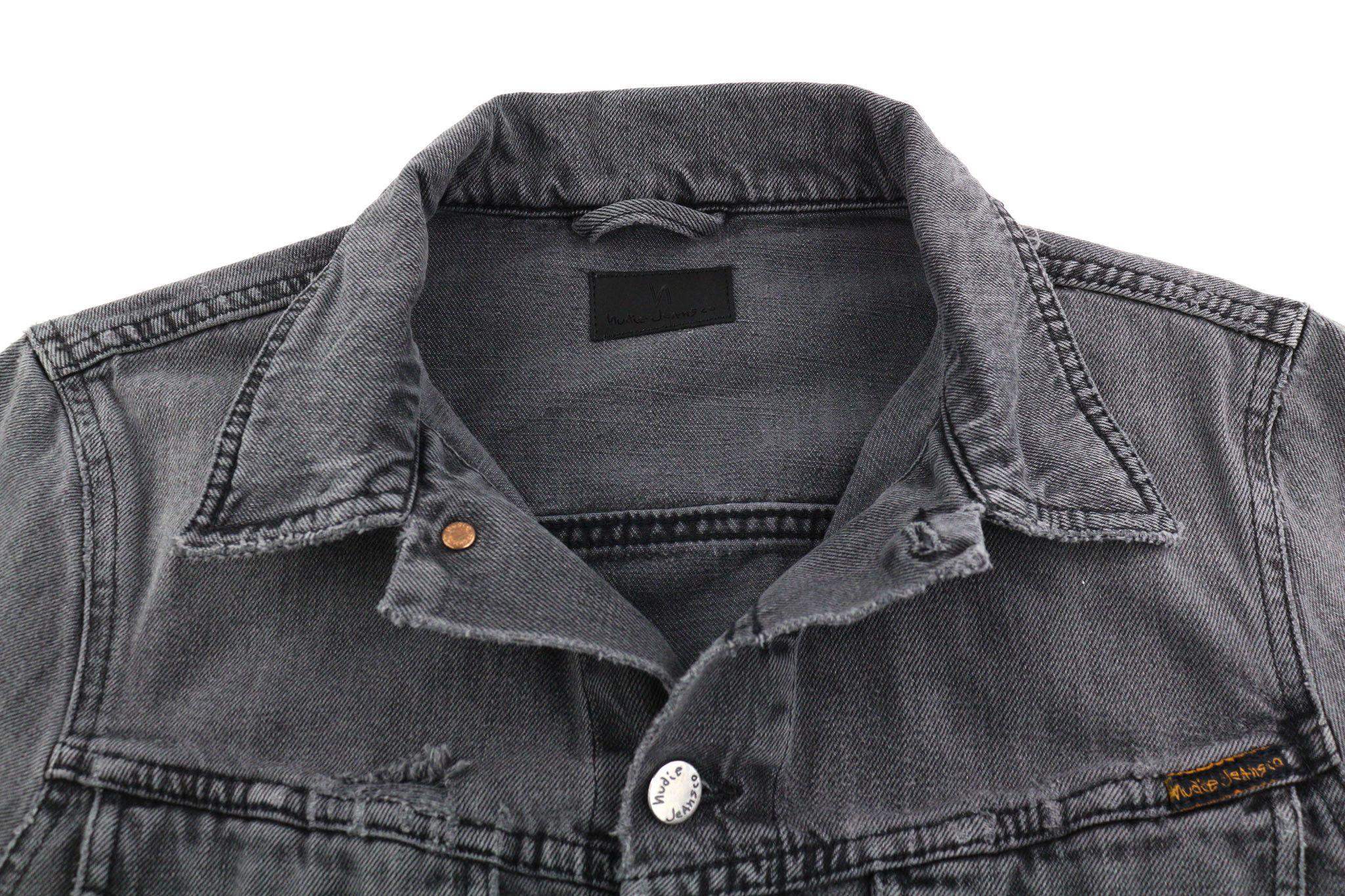 Nudie Jeans BILLY S Desolation Grey Polo Patch Pocket Jacket 82468 Size US S / EU 44-46 / 1 - 4 Thumbnail