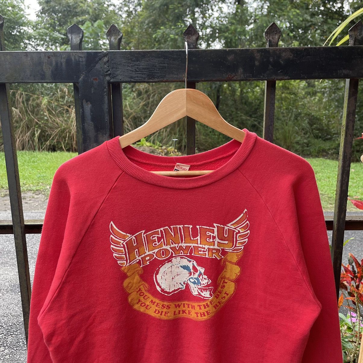 Japanese Brand × Vintage 🔥Vintage K Mayer Henley Power Big Skull Fire Sweatshirts Size US M / EU 48-50 / 2 - 3 Thumbnail
