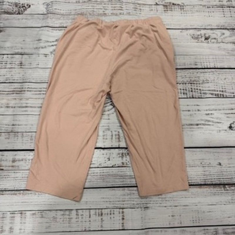 Eileen Fisher Eileen Fisher Womens Size Large Pink Cropepd Wide Leg Pants Size 34" / US 12 / IT 48 - 3 Thumbnail