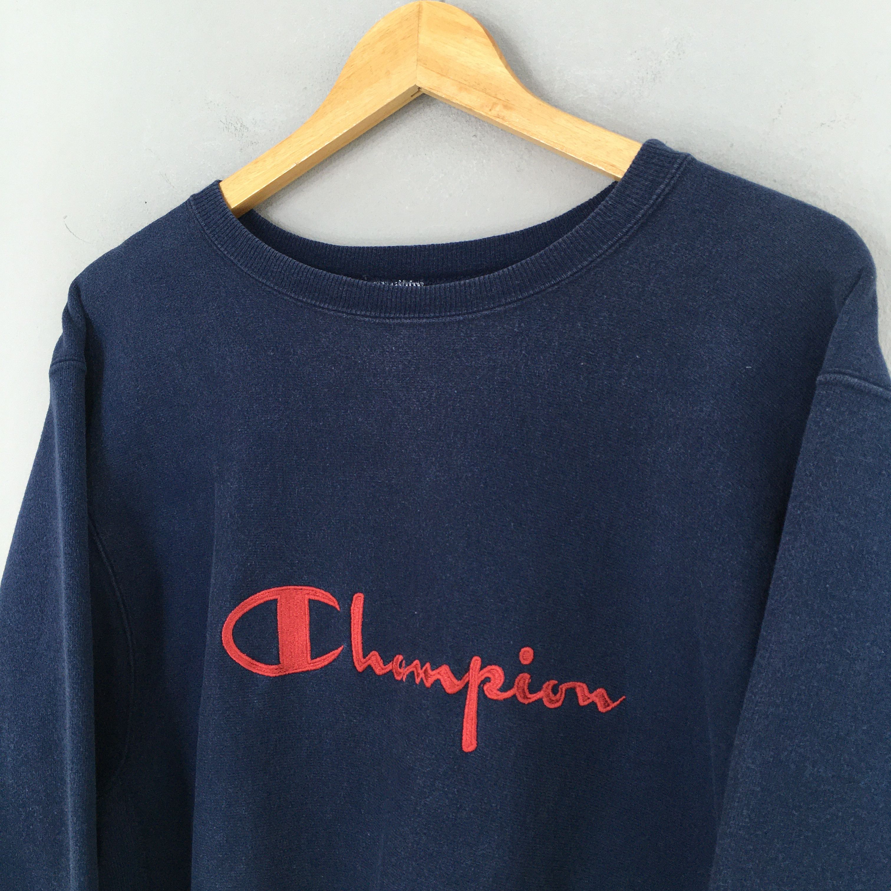 Champion × Vintage Vintage Champion Script Logo Reverse Weave Sweatshirt Large Size US L / EU 52-54 / 3 - 3 Thumbnail