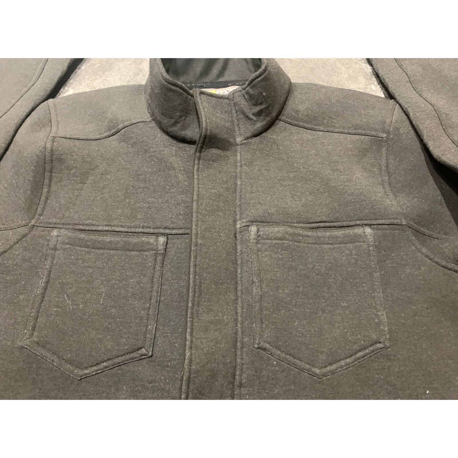ExOfficio VINTAGE ExOfficio Men's Windbreaker Jacket Full Zip Softshell Fall Winter Spring Travel L Black Size US L / EU 52-54 / 3 - 5 Thumbnail