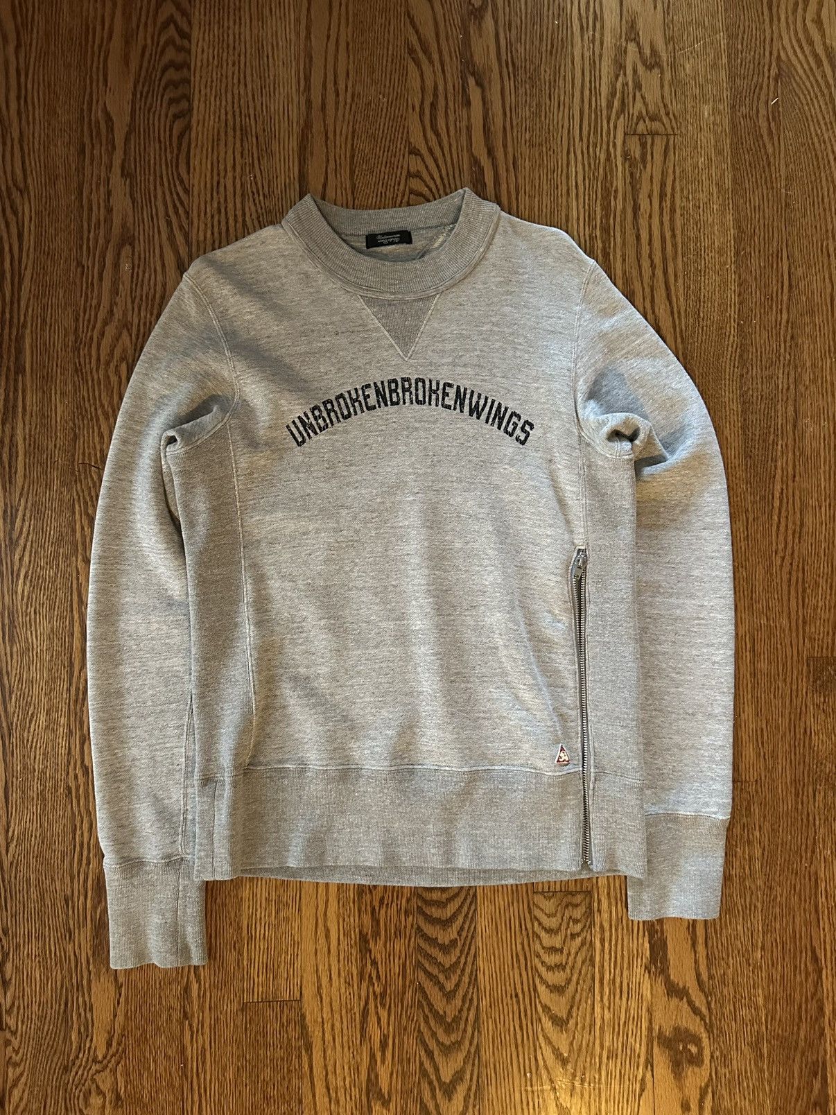 Undercover AW08 “Unbrokenbrokenwings” side-zip crewneck Size US M / EU 48-50 / 2 - 4 Thumbnail