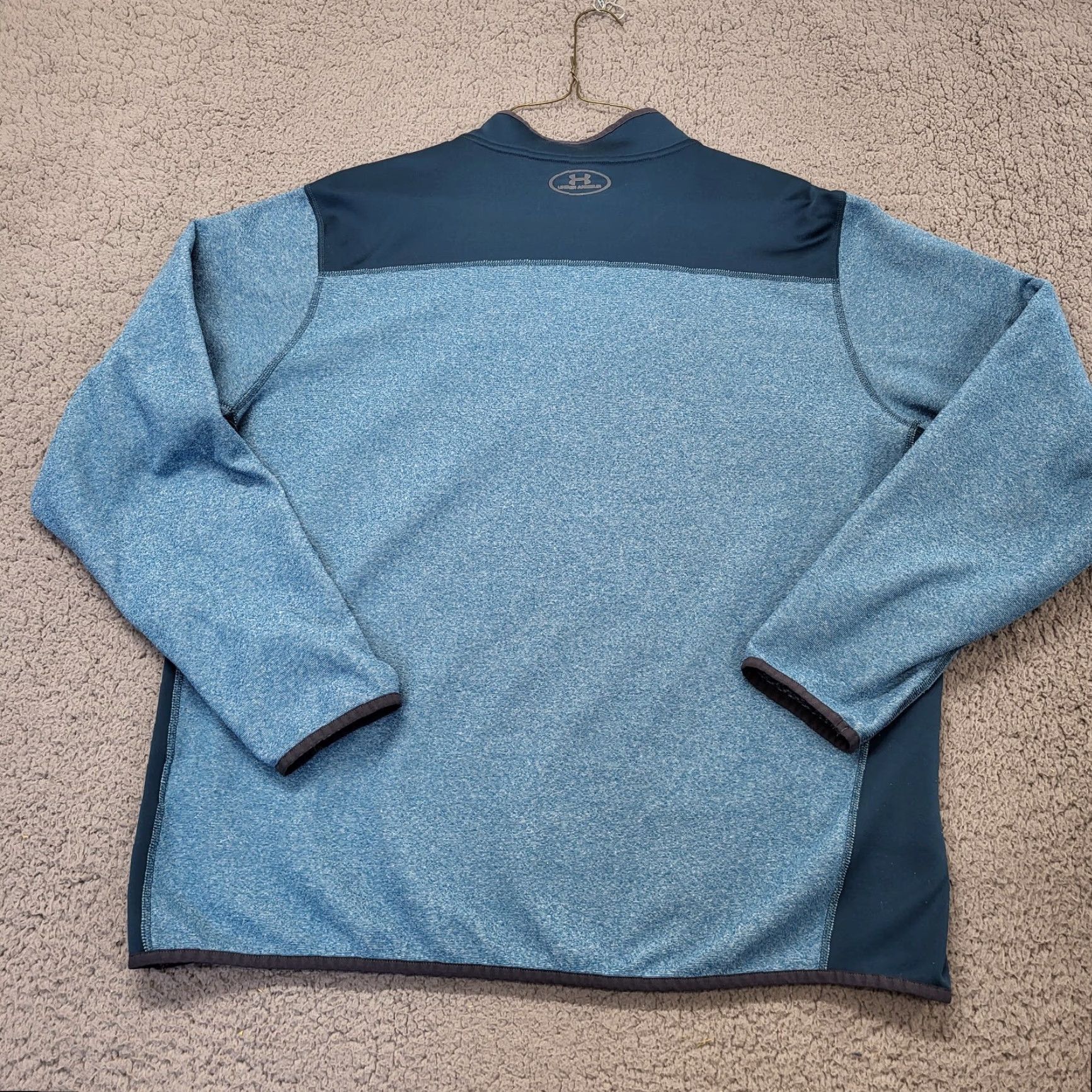 Under Armour Under Armour Sweater Men 2XL Blue 1/4 Zip Mock Neck Loose Cold Gear Thermal Knit Pullover Sports Comfort Spacer Weekender Size US XXL / EU 58 / 5 - 3 Thumbnail