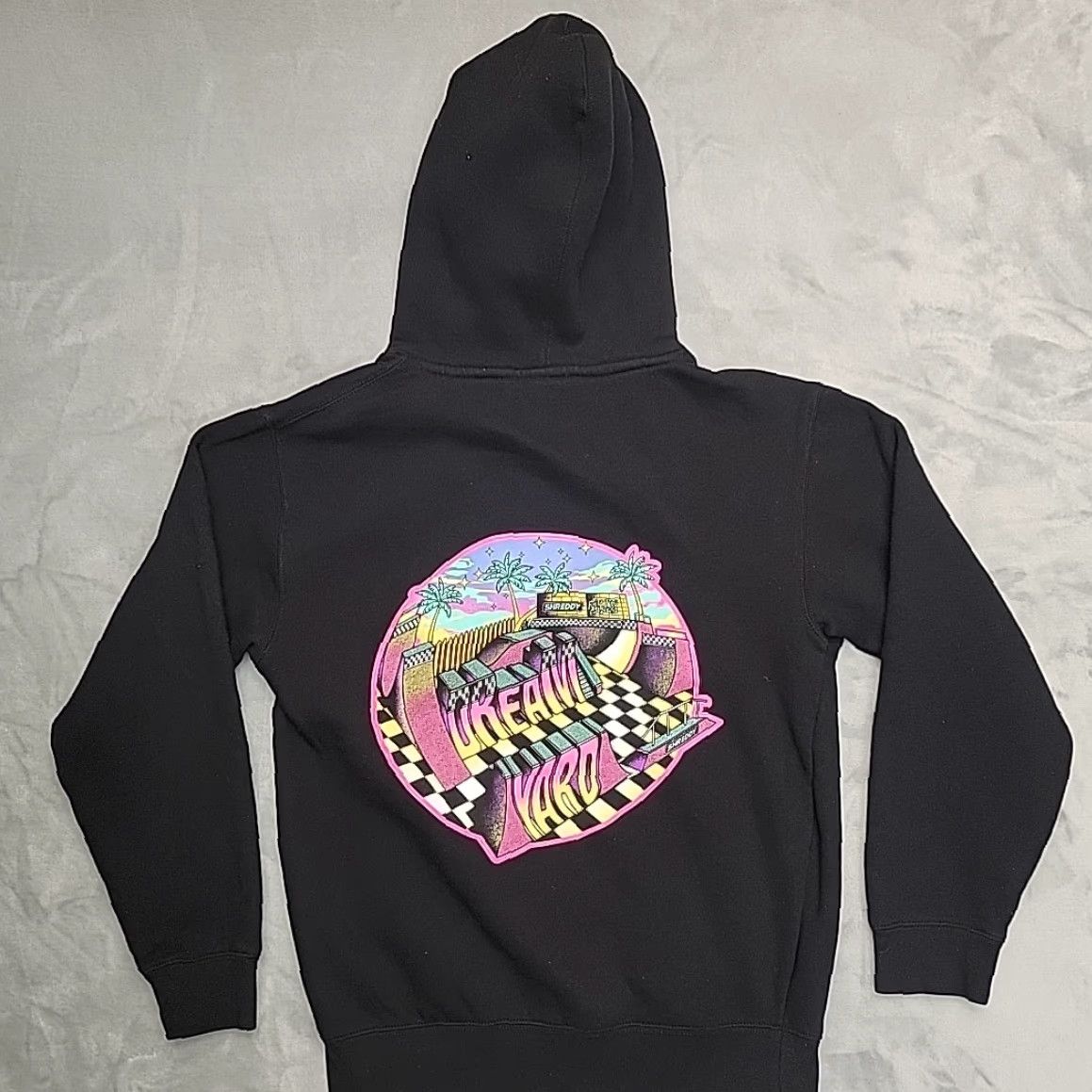 Vintage DREAM Yard Hoodie Black M Long Sleeve Full Zip Hooded Y2K Skate Surf Shreddy Mens Shirt Size US M / EU 48-50 / 2 - 5 Thumbnail