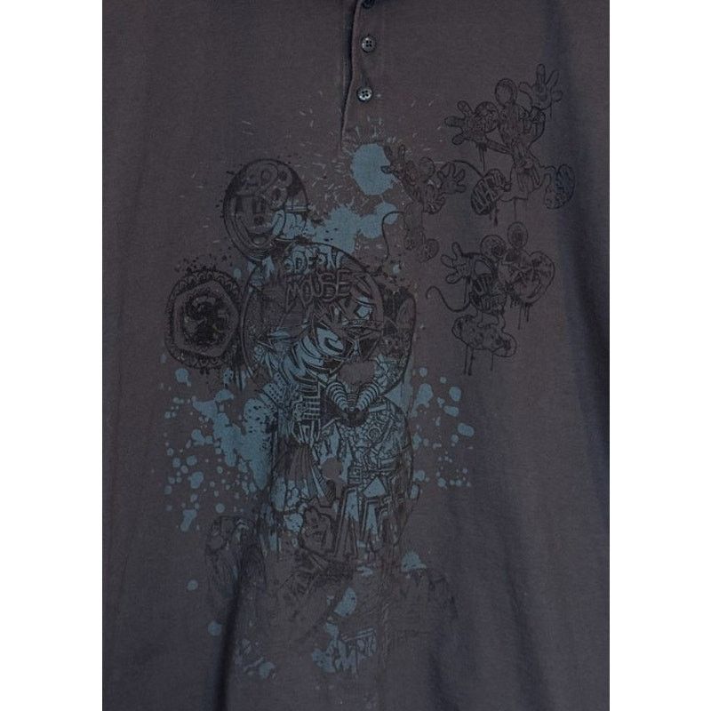 Disney Disneyland Polo Shirt Men X Large Gray Mickey Mouse Size US XL / EU 56 / 4 - 2 Thumbnail