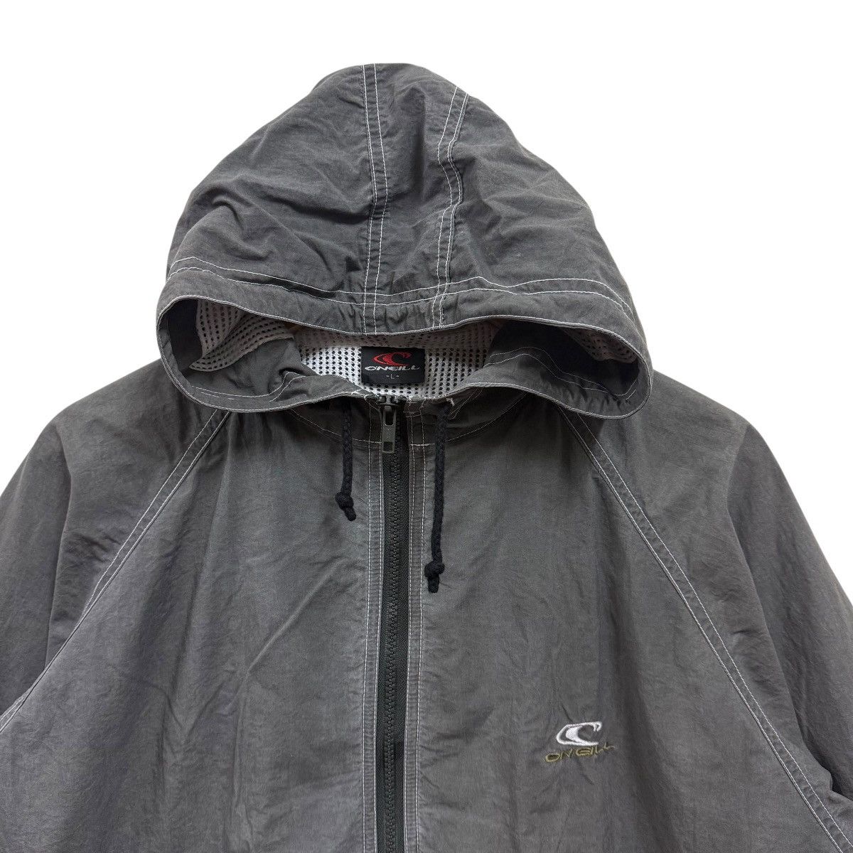 O'Neill Vintage O’neill Hoodie Jacket Big Logo Embroidered Size US L / EU 52-54 / 3 - 3 Thumbnail