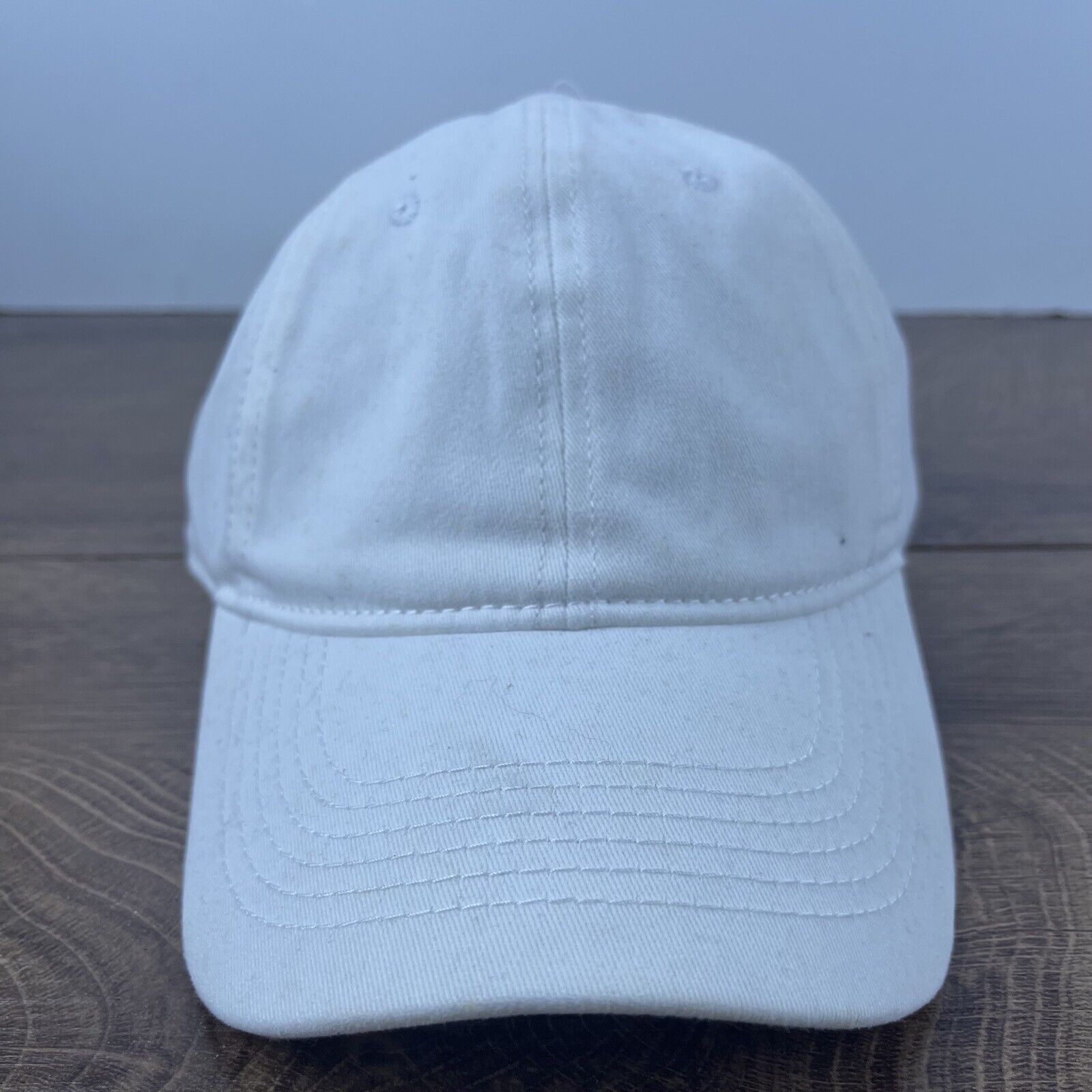 Other Plain White Running Hat Athletic White Cap Hat Adjustable Ha Size ONE SIZE - 3 Thumbnail