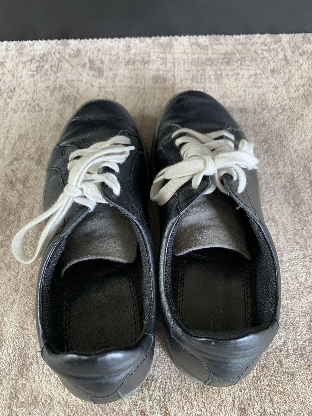 Other Blake McKay Men's Black Leather Low-Top Casual Sneakers 8.5 Size US 8.5 / EU 41-42 - 3 Thumbnail
