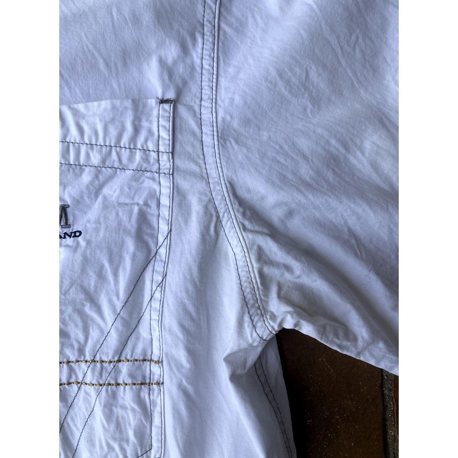 Phat Farm VINTAGE Phat Farm Button Up Shirt Large White Ye2K Hip Hop Grunge Shirt Size US L / EU 52-54 / 3 - 5 Thumbnail