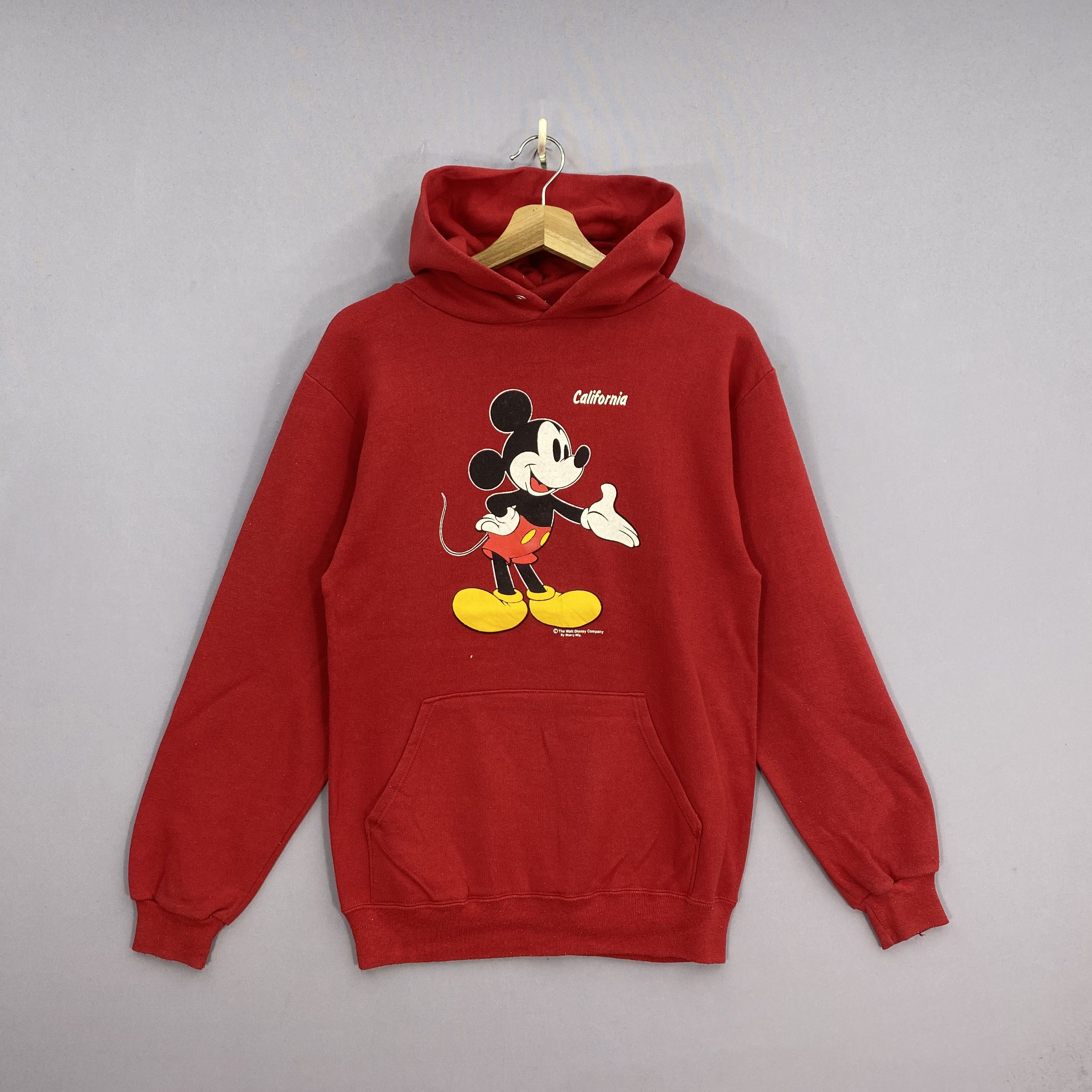 Disney Vintage 90s Disney Mickey Mouse Hoodie Red Pullover Sweater Size US S / EU 44-46 / 1 - 2 Thumbnail