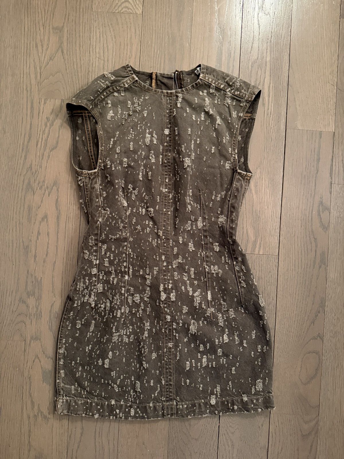 Acne Studios acne studios distressed denim dress Size S / US 4 / IT 40 - 1 Thumbnail