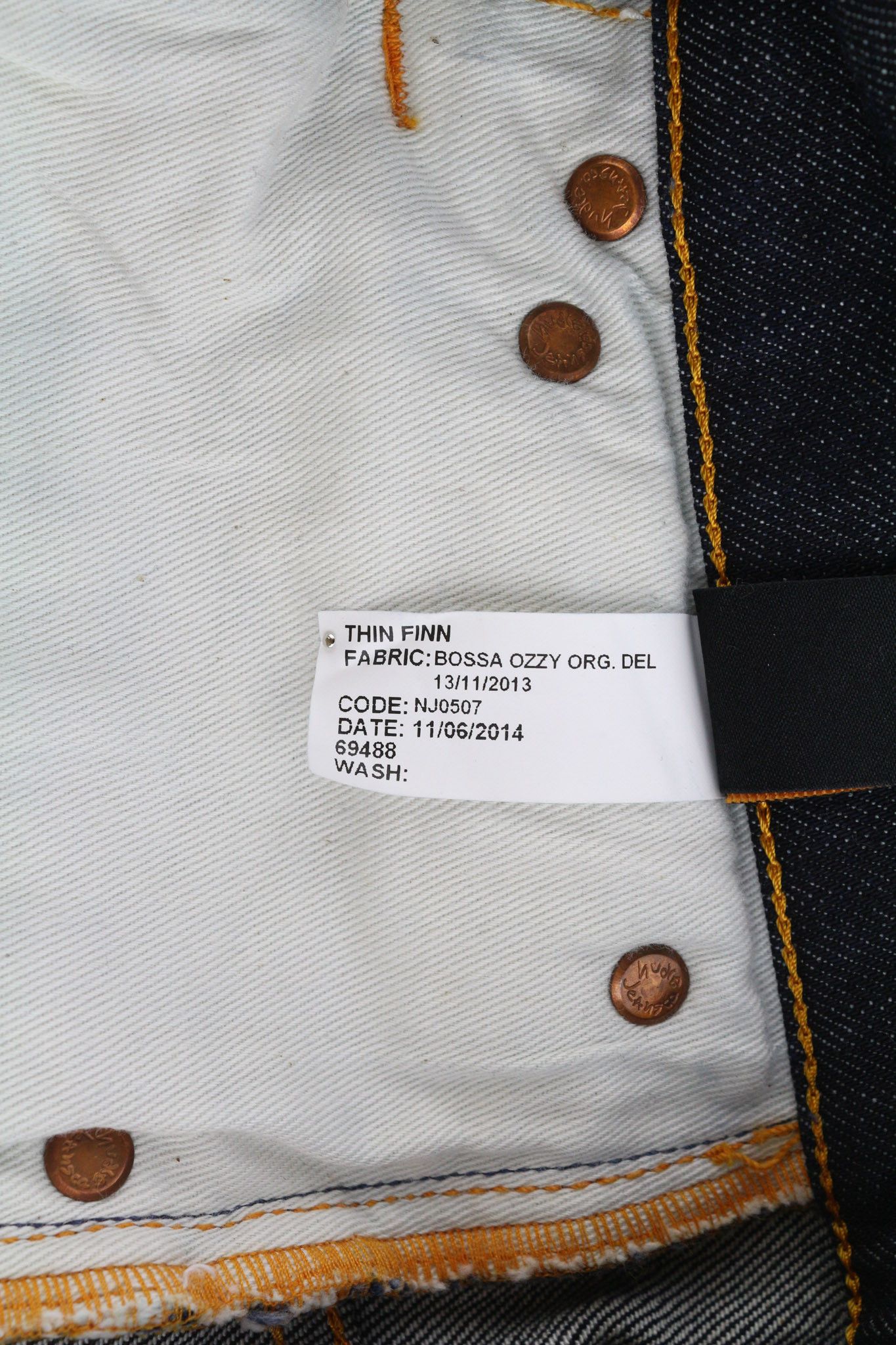 Nudie Jeans THIN FINN W28/L32 Bossa Ozzy Organic Washed Blue 81623 Size US 28 / EU 44 - 8 Thumbnail