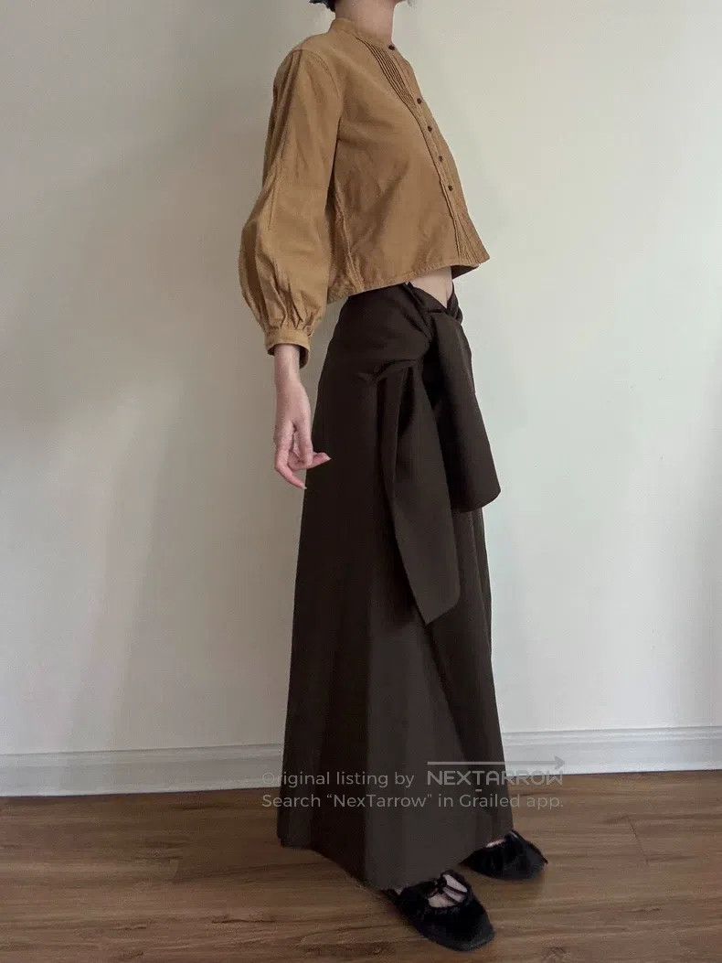 Yohji Yamamoto Yohji Yamamoto Olive Green skirt Size 26" / US 2 / IT 38 - 5 Thumbnail