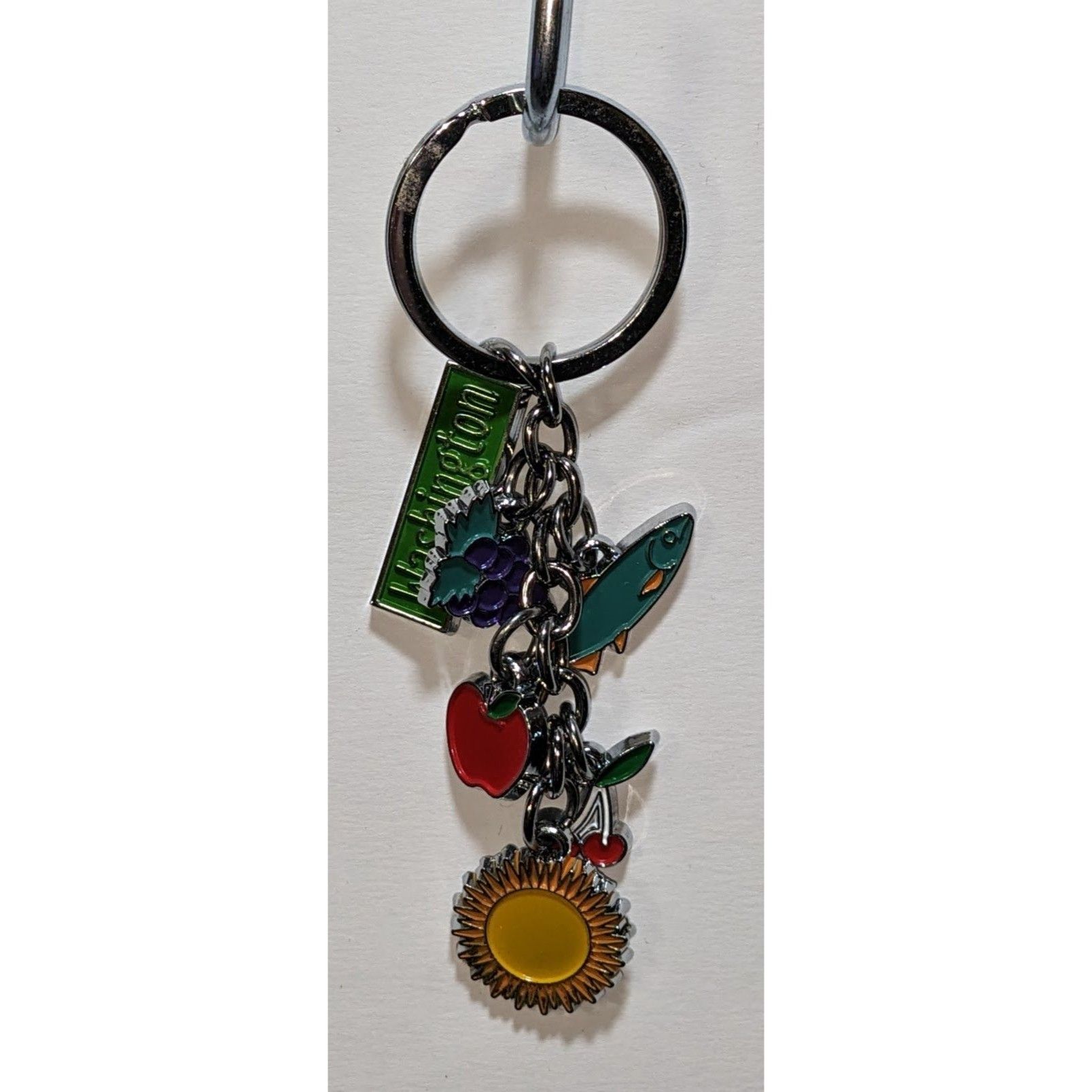 Other Washington Souvenir Keychain With Colorful Charms - Apple Su Size ONE SIZE - 2 Thumbnail