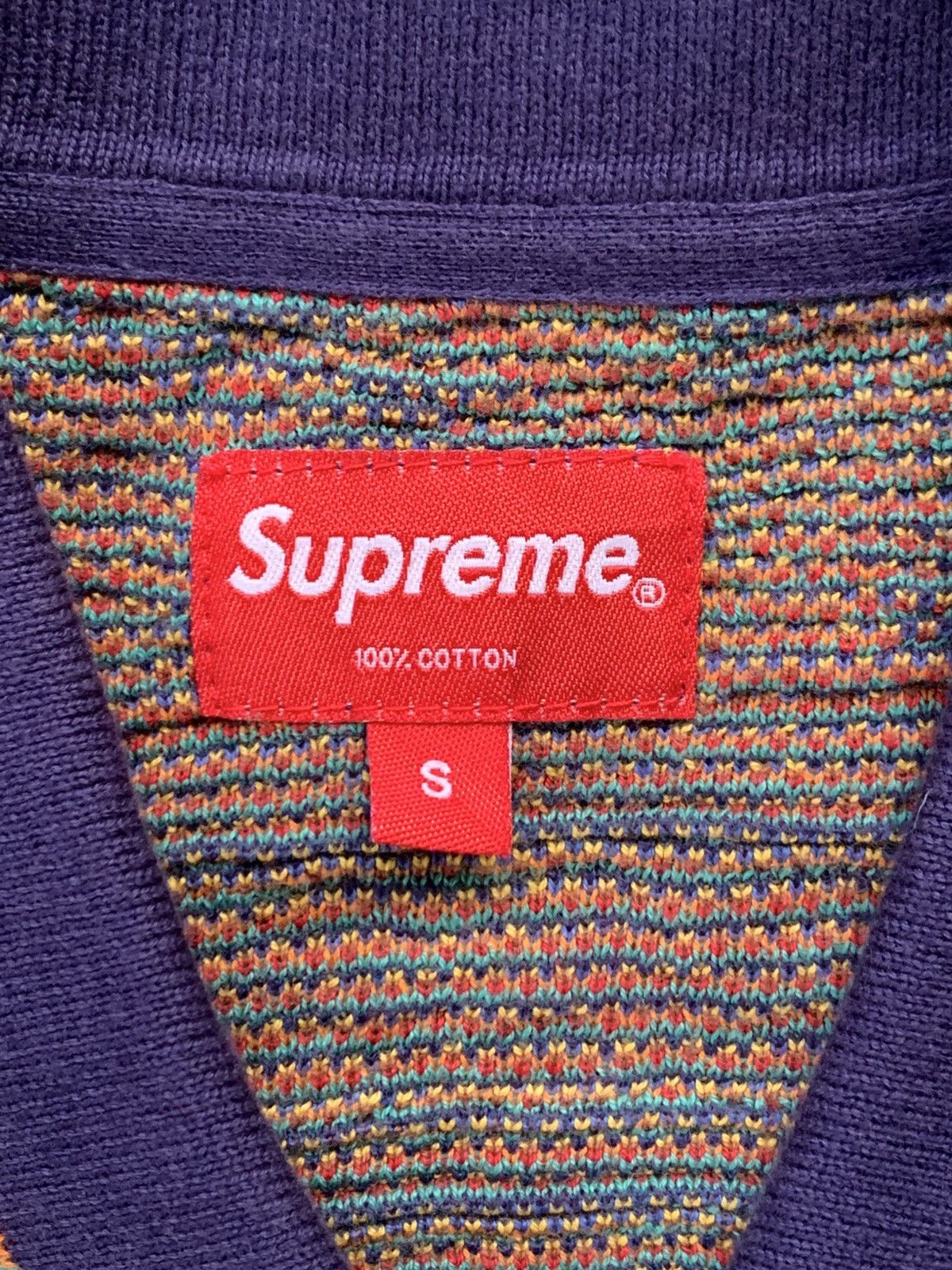 Supreme Supreme Patchwork Knit Zip Up Polo SS20 Size US S / EU 44-46 / 1 - 4 Thumbnail