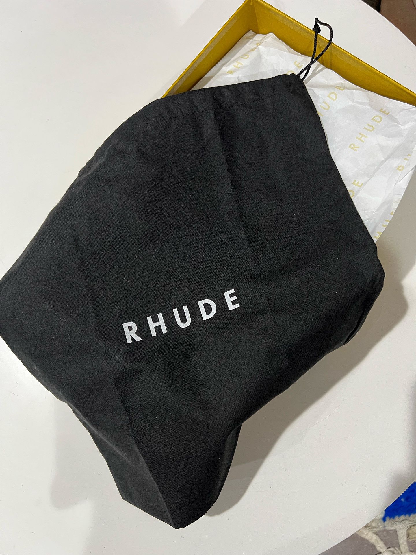 Rhude NWT-Rhude SSENSE Exclusive White & Blue Rhecess Hi Sneakers Size US 10 / EU 43 - 9 Thumbnail