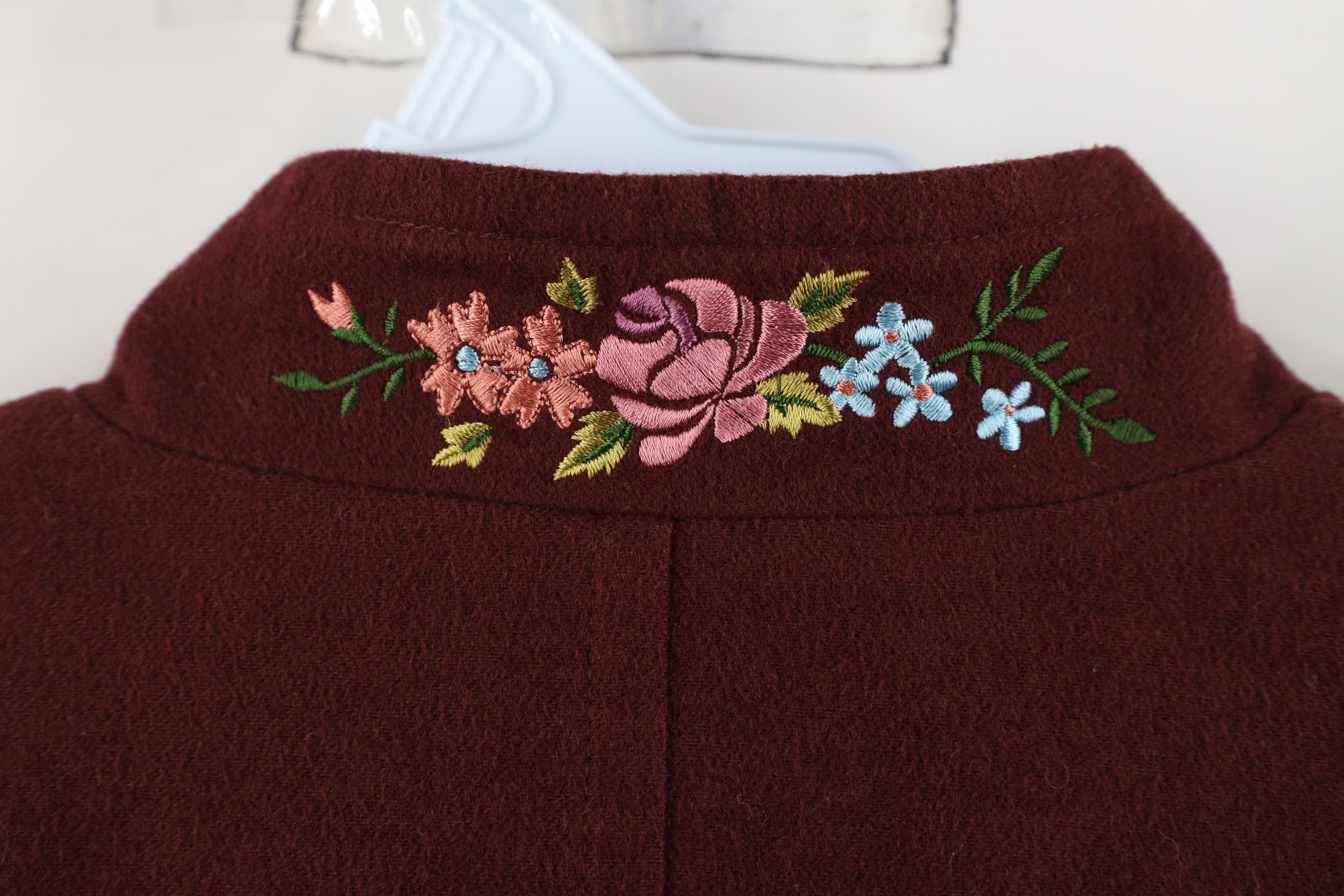 Sleeping On Snow Anthropologie Embroidered Flower Jacket