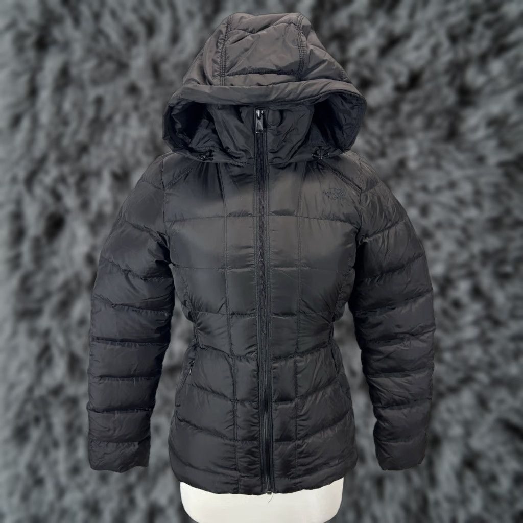 The North Face THE NORTH FACE Puffer Jacket Parka Women XS / TP Black Down Hooded Full Zip Insulated Logo Winter Fall Size XS / US 0-2 / IT 36-38 - 1 Thumbnail