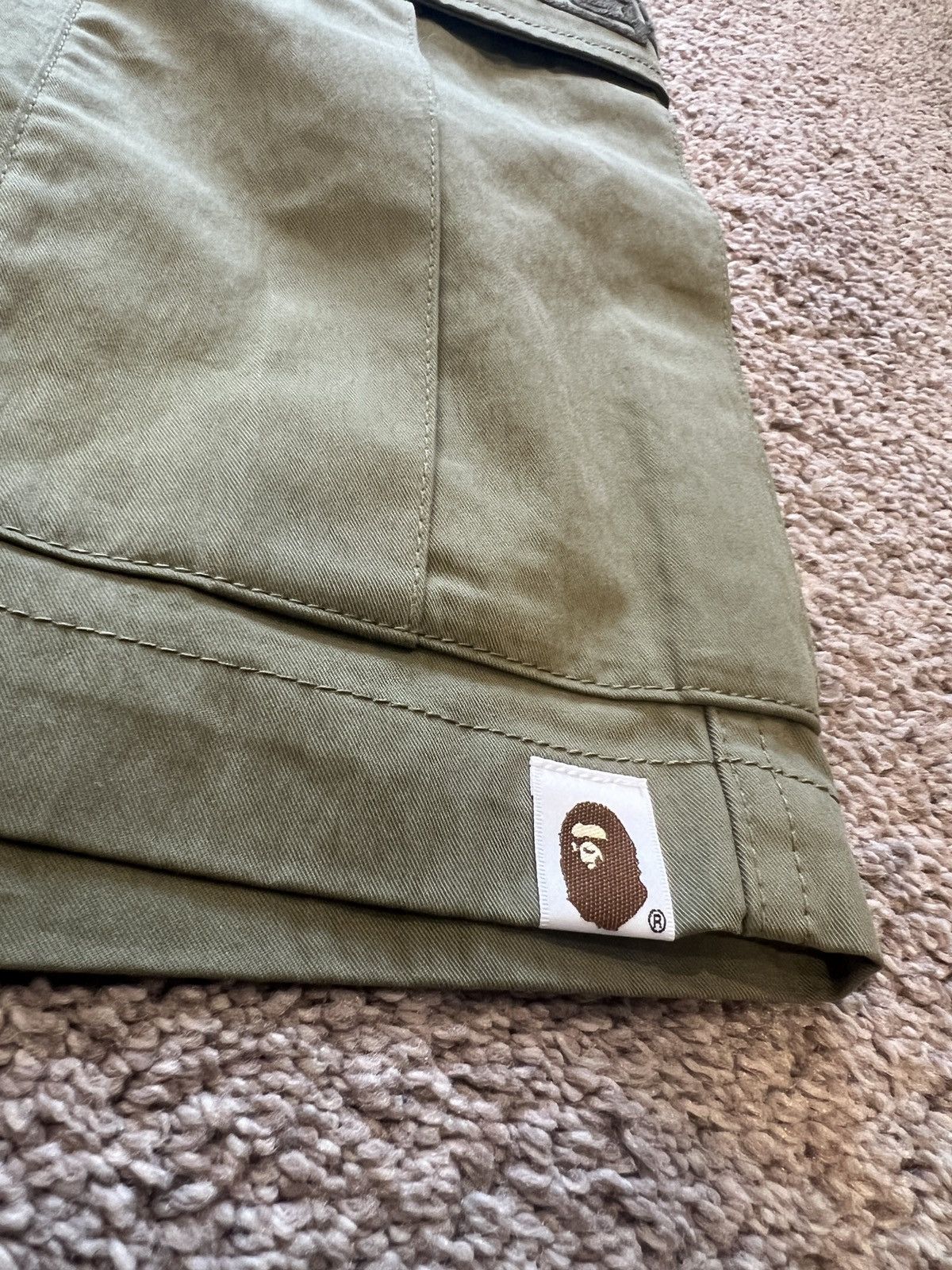 Bape Wide Cargo Shorts Size US 30 / EU 46 - 5 Thumbnail
