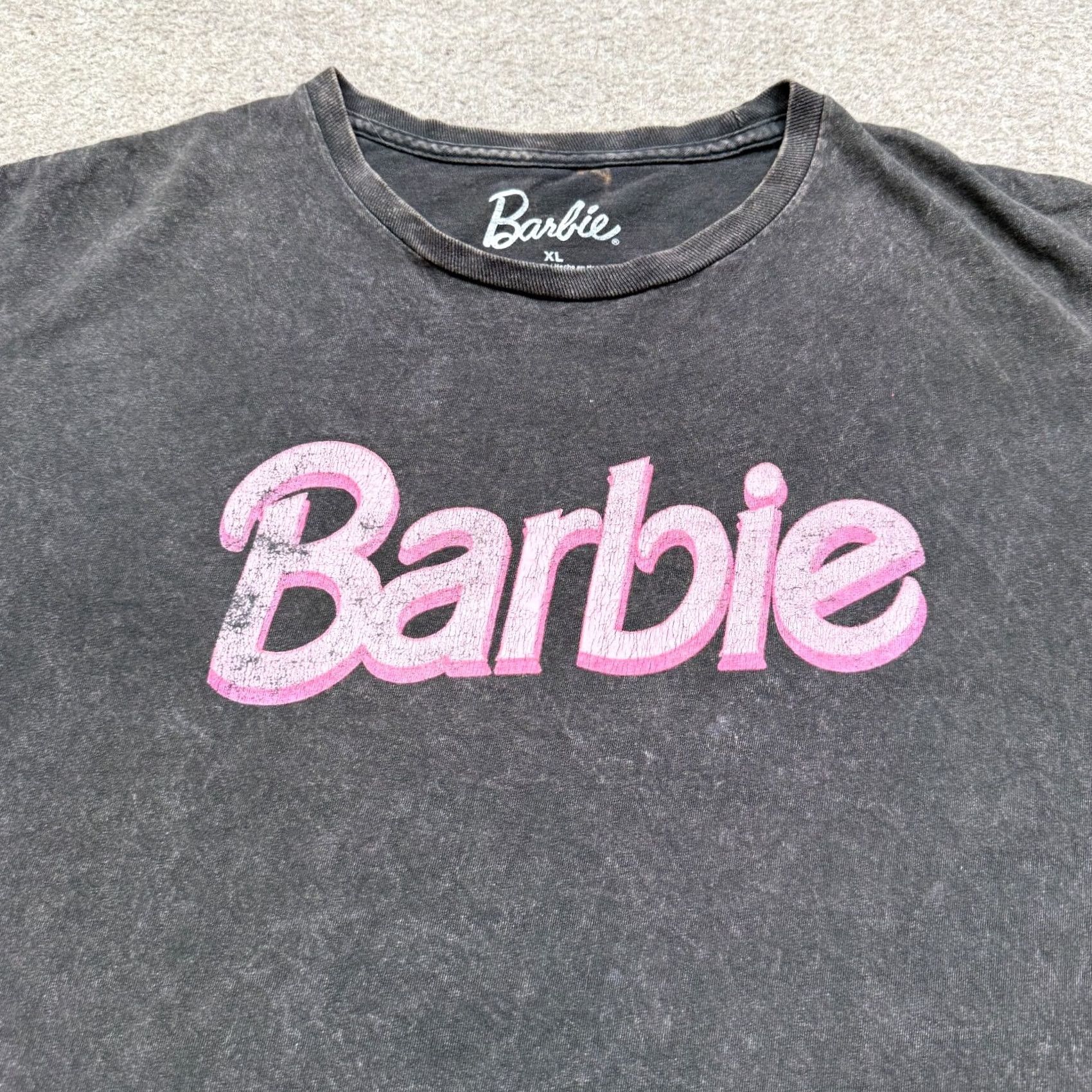 Vintage Barbie Graphic Shirt Men's XL Black Short Sleeve Acid Wash Tee Movie Size US XL / EU 56 / 4 - 3 Thumbnail