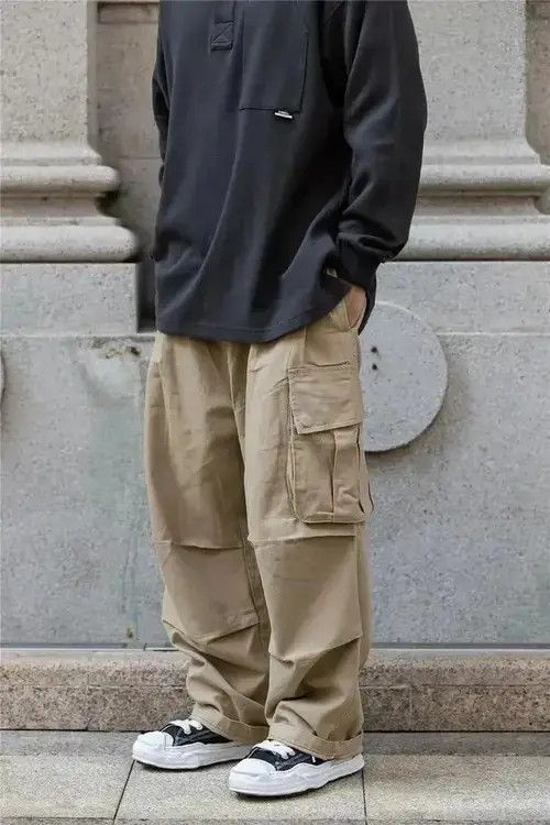 Japanese Brand Japanese Style Baggy Cargo Pants Size US 34 / EU 50 - 4 Thumbnail
