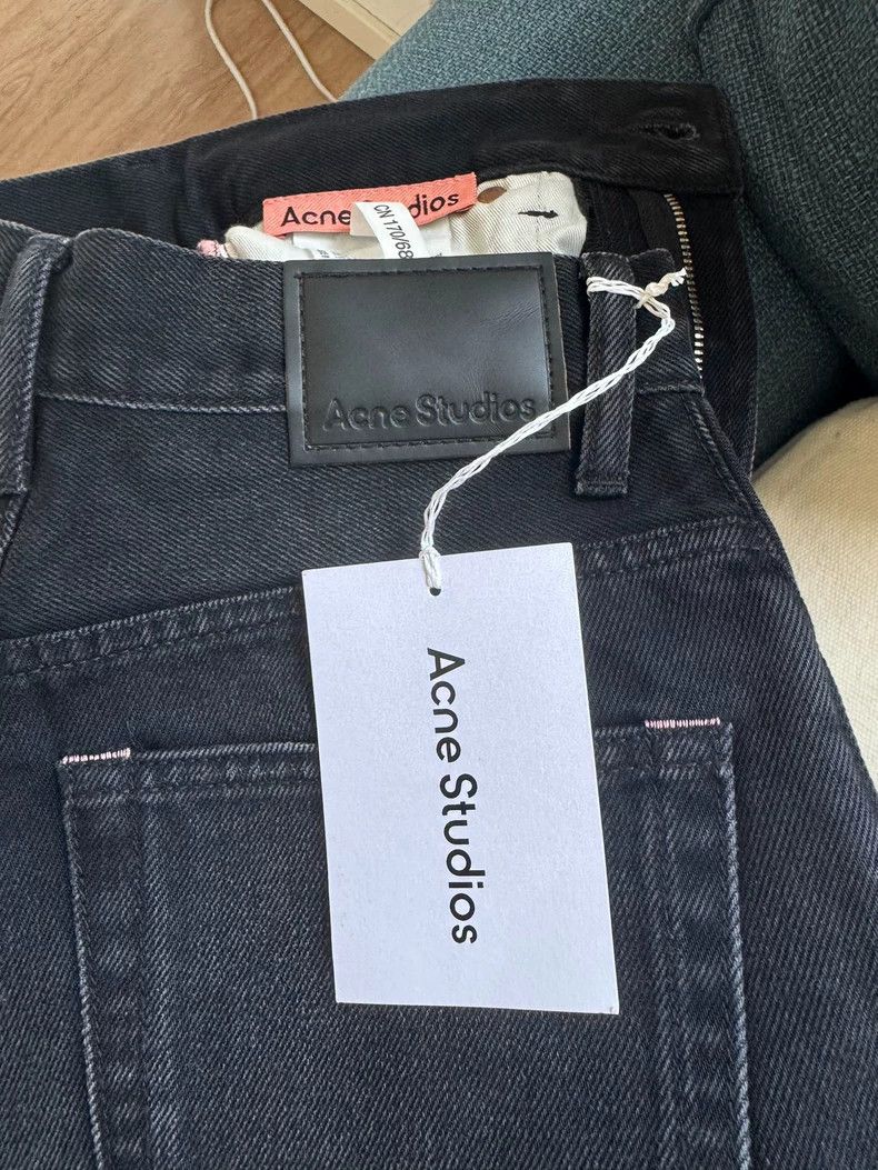 Acne Studios Acne Studios Black high-waisted wide-leg jeans Size 27" / US 4 / IT 40 - 2 Thumbnail