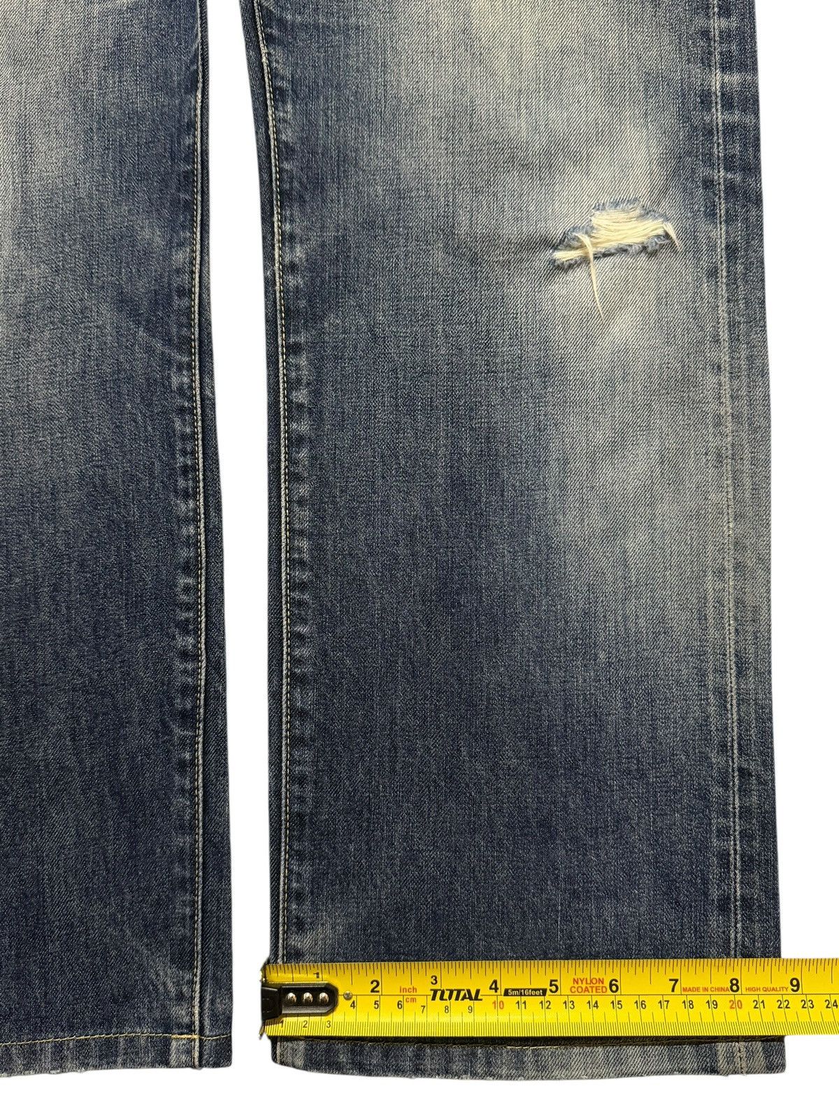 Uniqlo Vintage Y2K Uniqlo Selvedge Faded Wash Distress Straight Leg Size US 36 / EU 52 - 15 Thumbnail