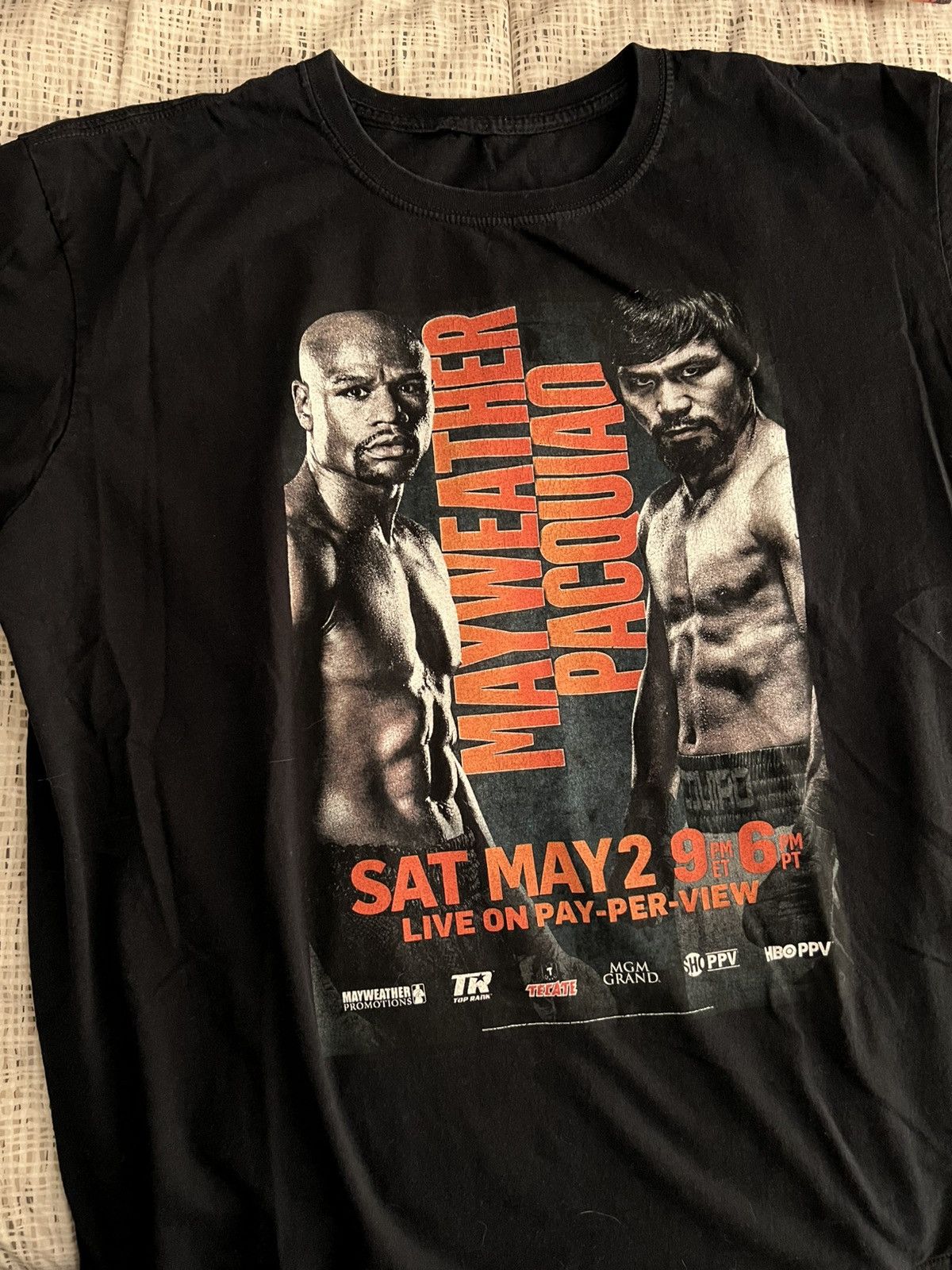 Vintage Mayweather vs Pacquiao 2015 Event Shirt Size US XL / EU 56 / 4 - 1 Thumbnail