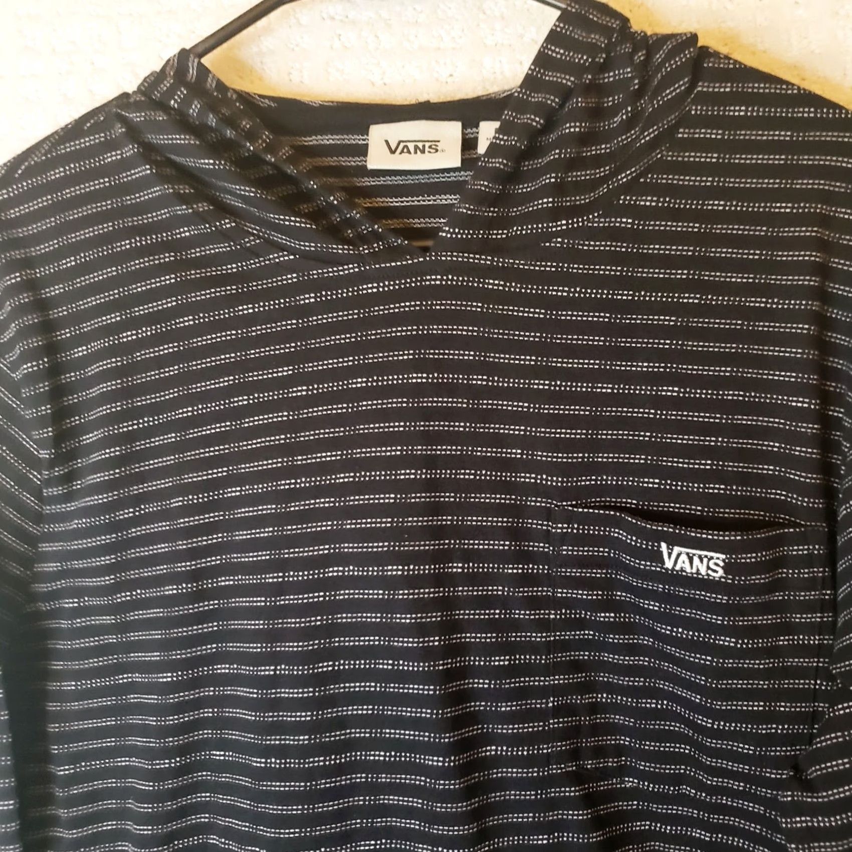 Vans VANS Hoodie Shirt Medium M Multicolor Striped Logo Long Sleeve Hooded Mens Size US M / EU 48-50 / 2 - 3 Thumbnail