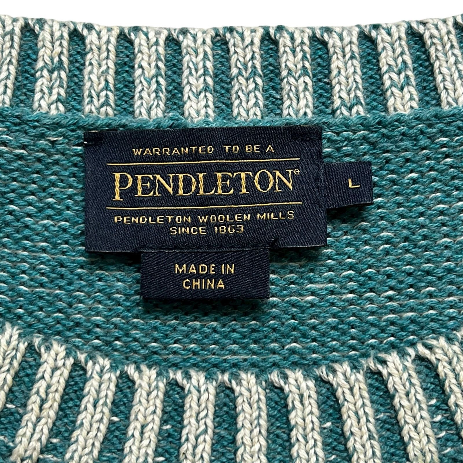 Pendleton Pendleton Woolen Mills Southwest Aztec Knit Sweater Size L Size L / US 10 / IT 46 - 3 Thumbnail