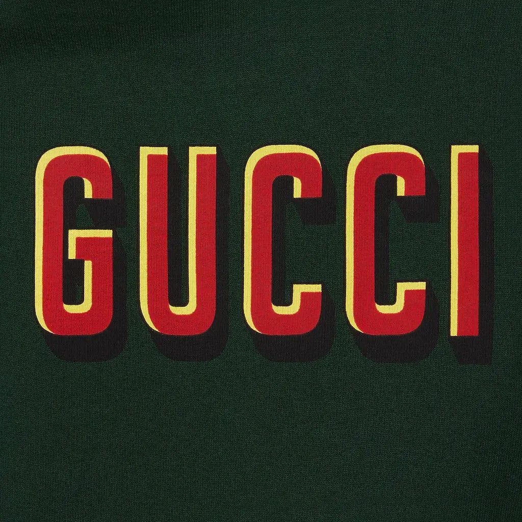 Gucci o1s1wg110925 Printed Cotton Jersey Hooded Sweatshirt Green Size US S / EU 44-46 / 1 - 5 Thumbnail
