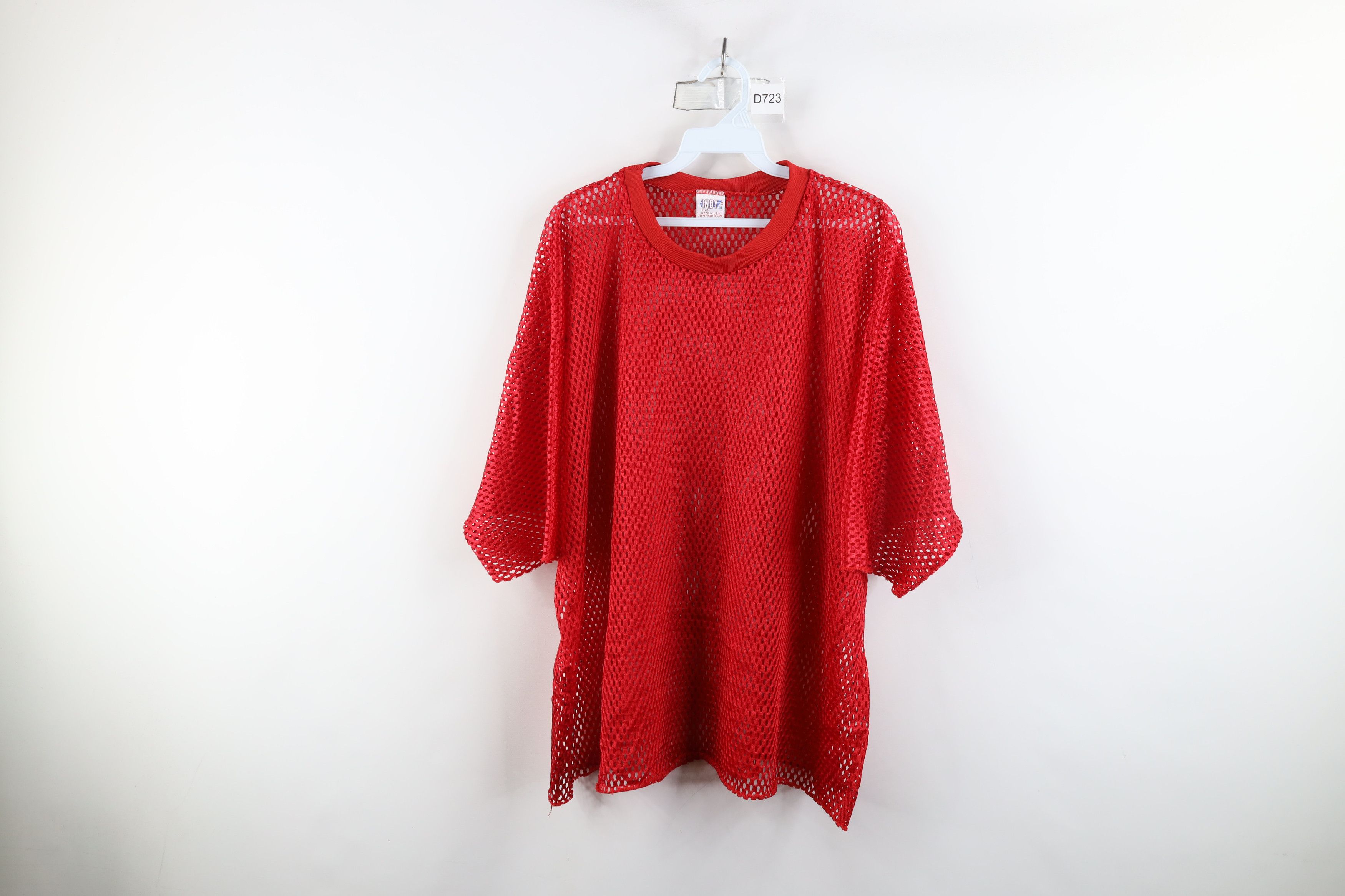 Vintage Vintage 80s 90s Streetwear Mesh Football Jersey Red USA Size US XL / EU 56 / 4 - 1 Thumbnail